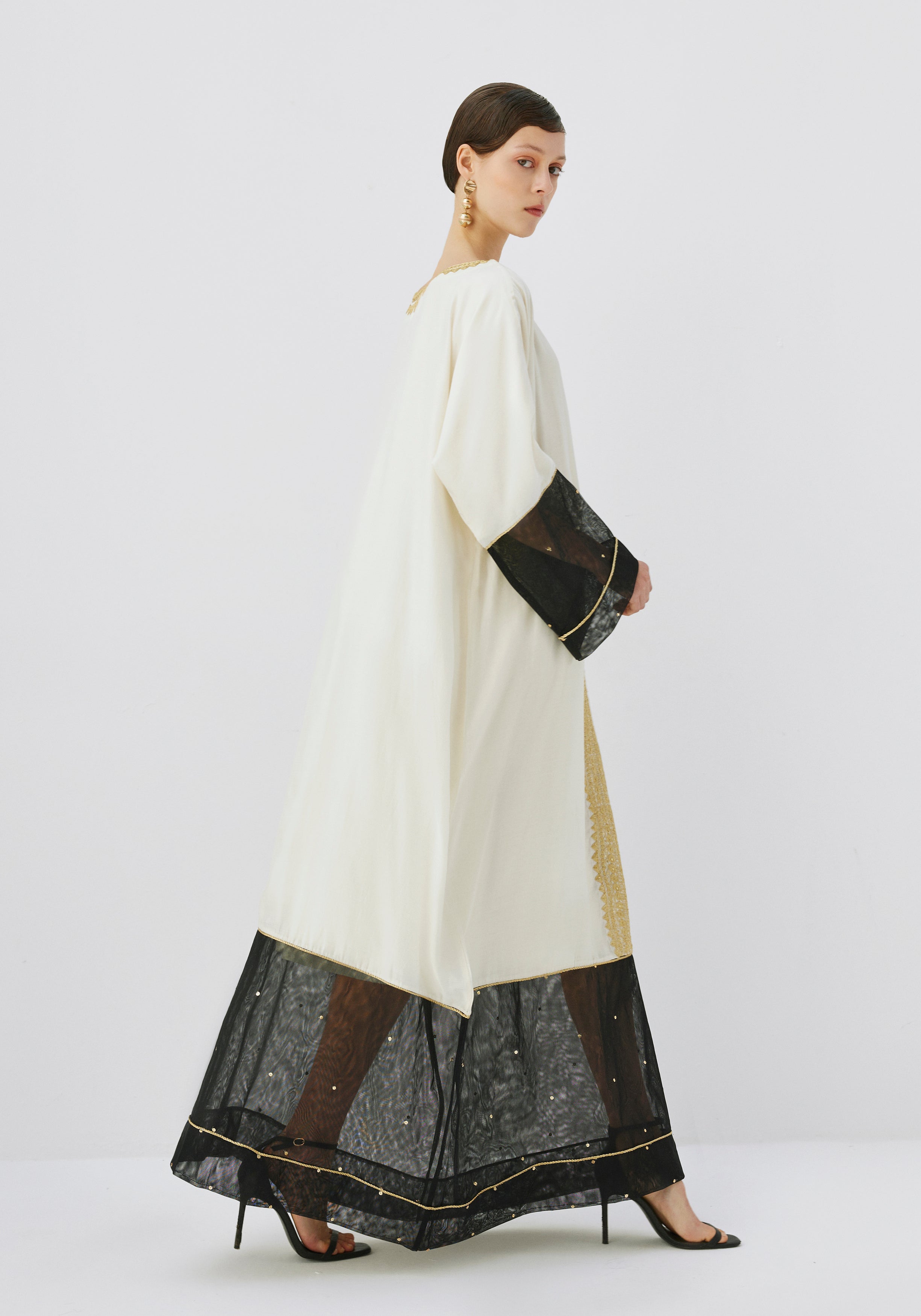 Founding Day off white Kaftan/Headband