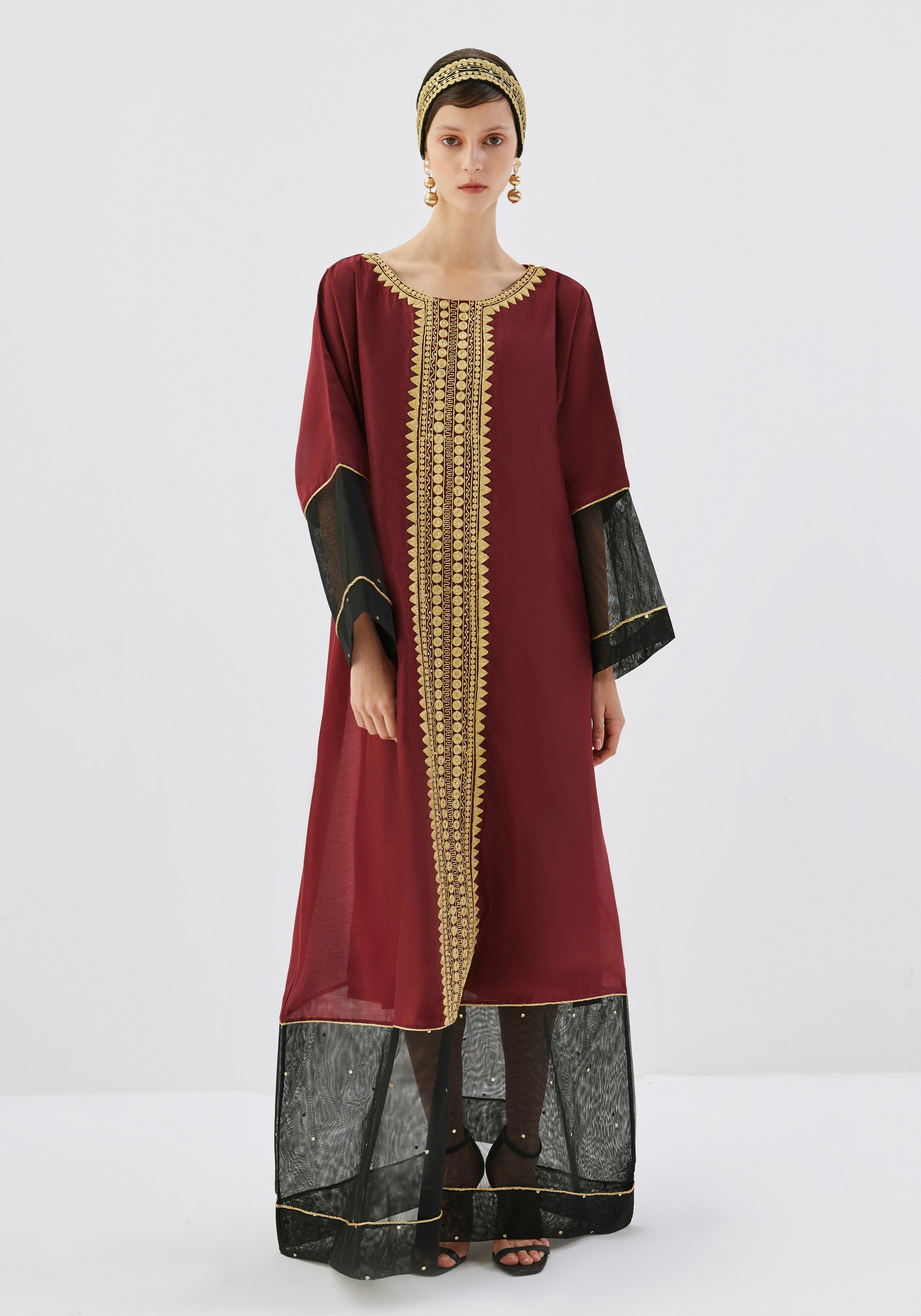 Founding Day Maroon Kaftan/Headband