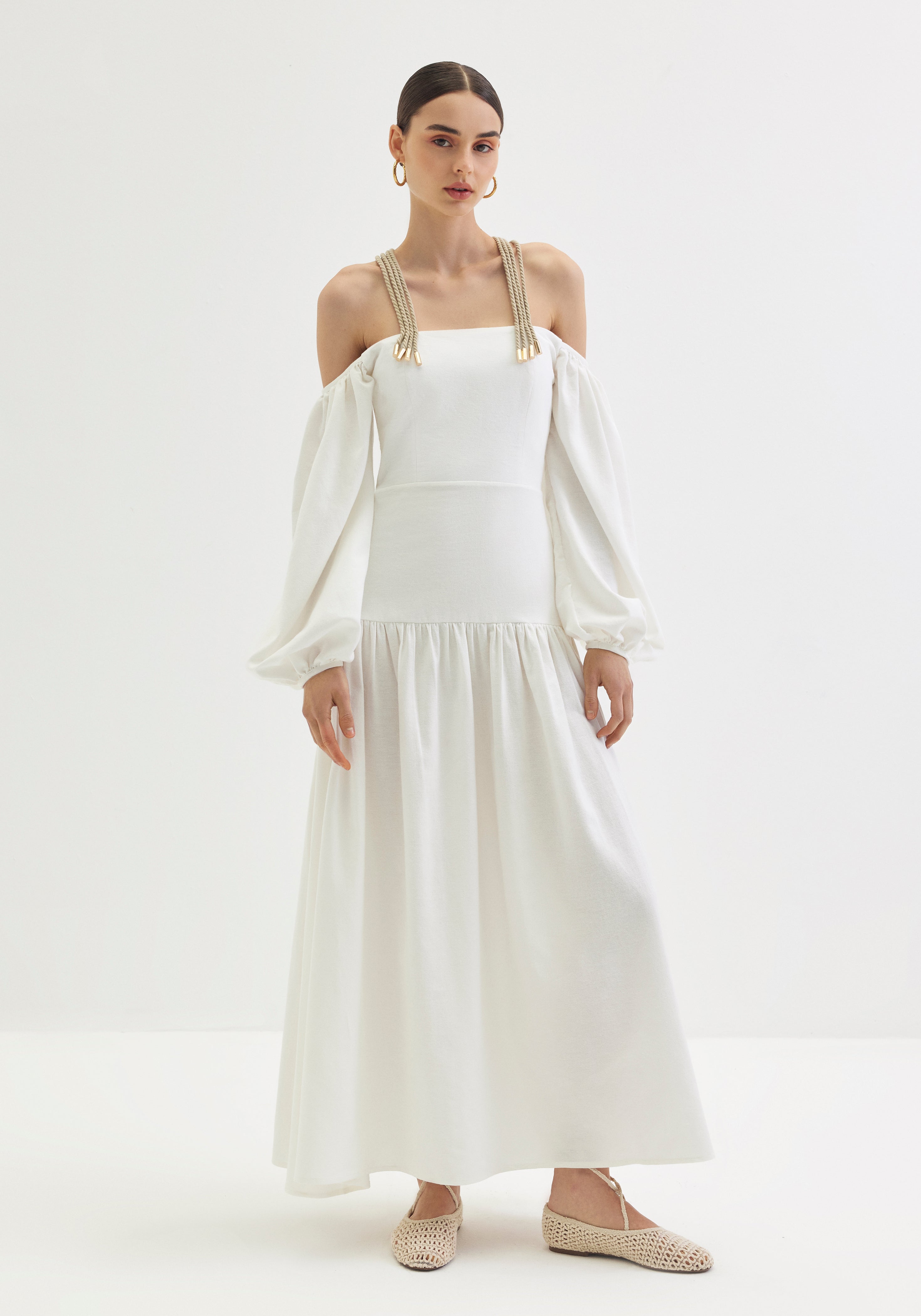 White Off Shoulder dress