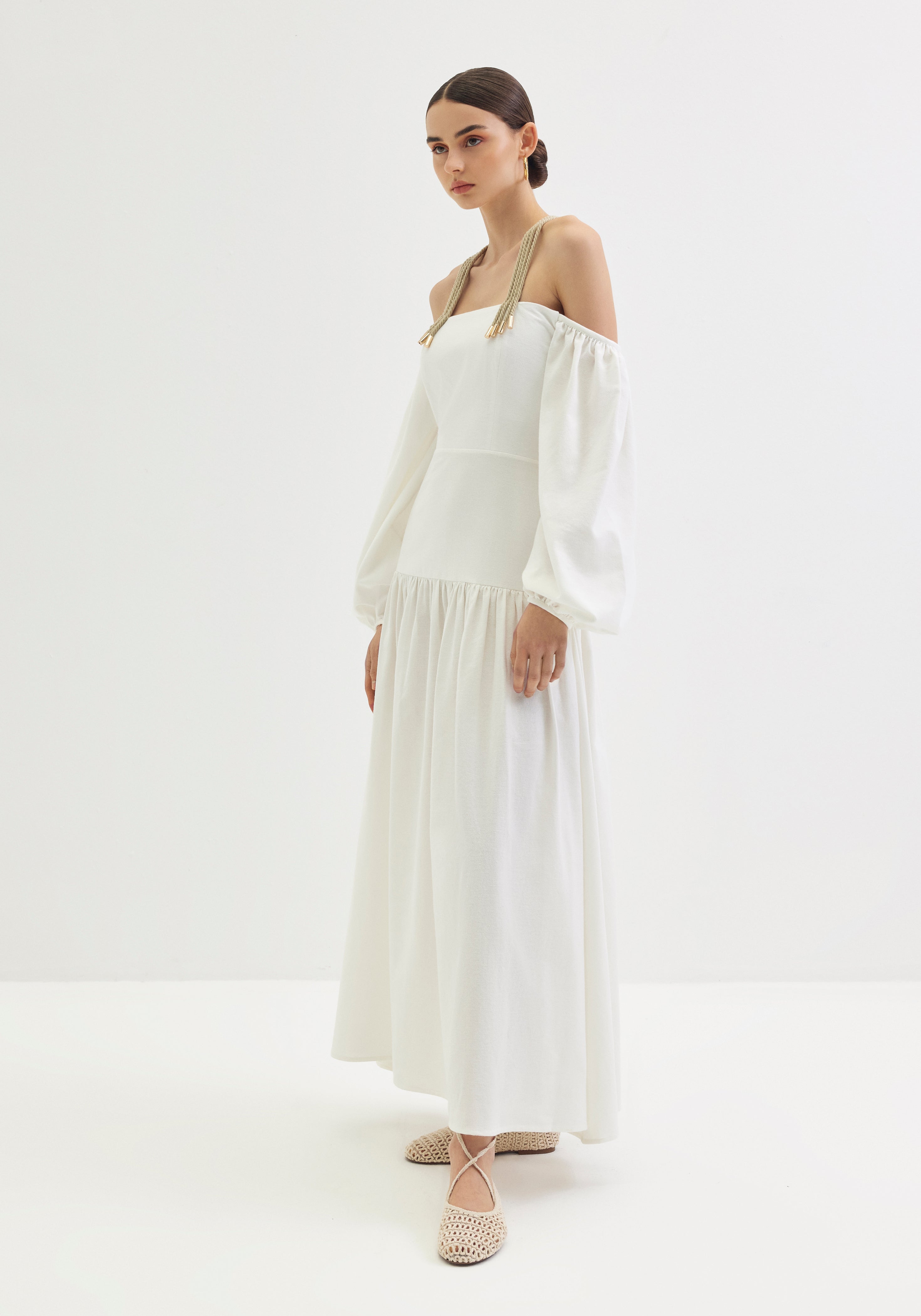 White Off Shoulder dress