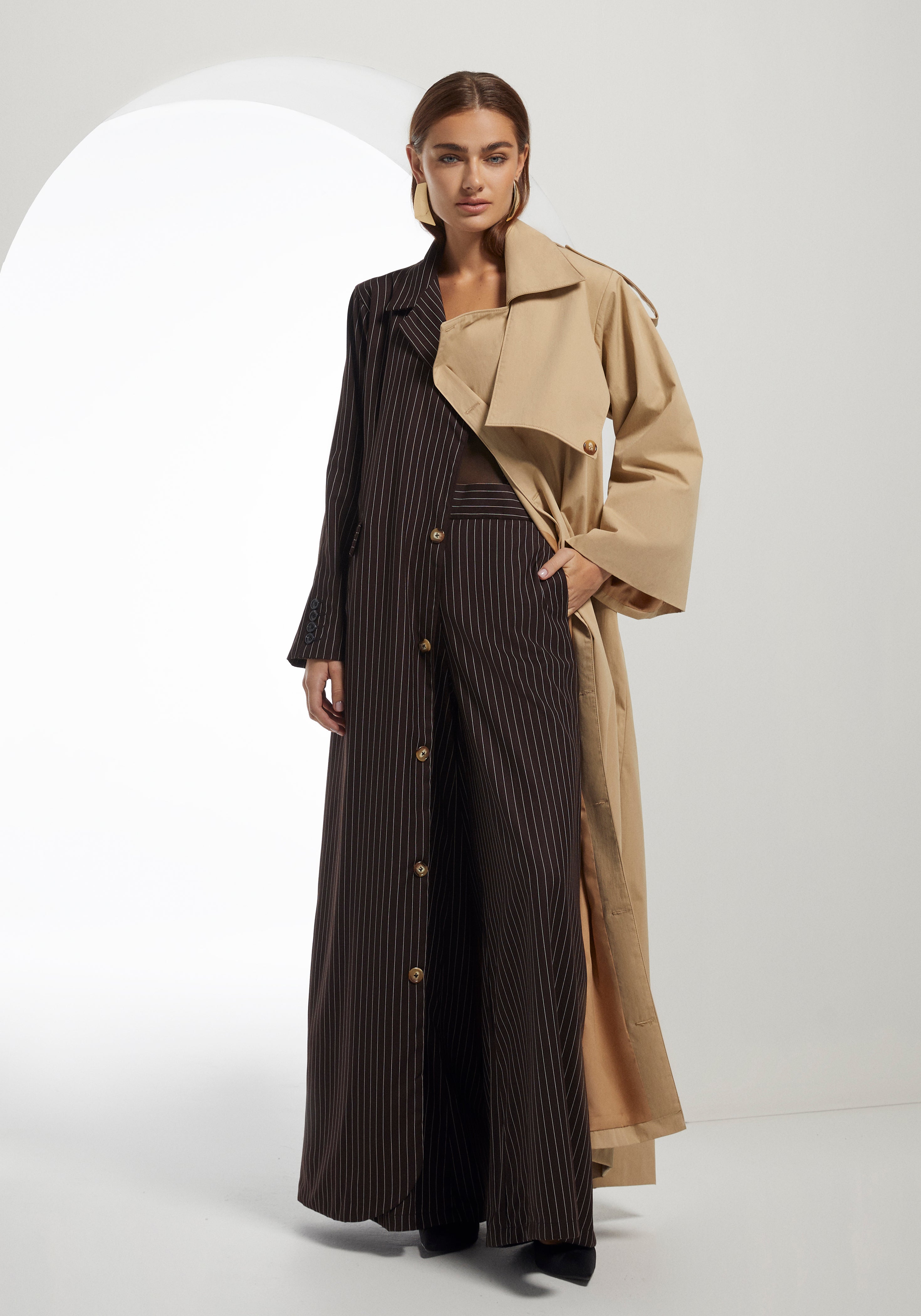 Pinstripe Hybrid Coat