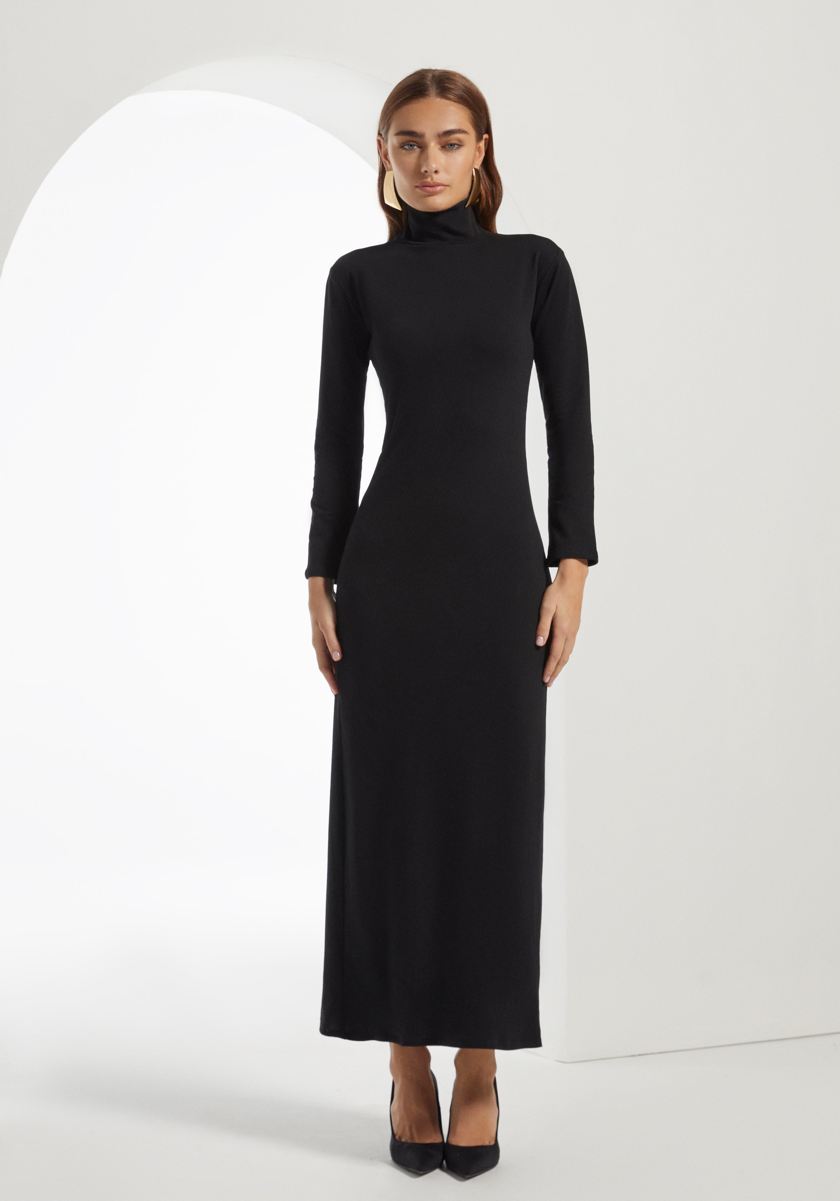 Black Turtleneck Dress