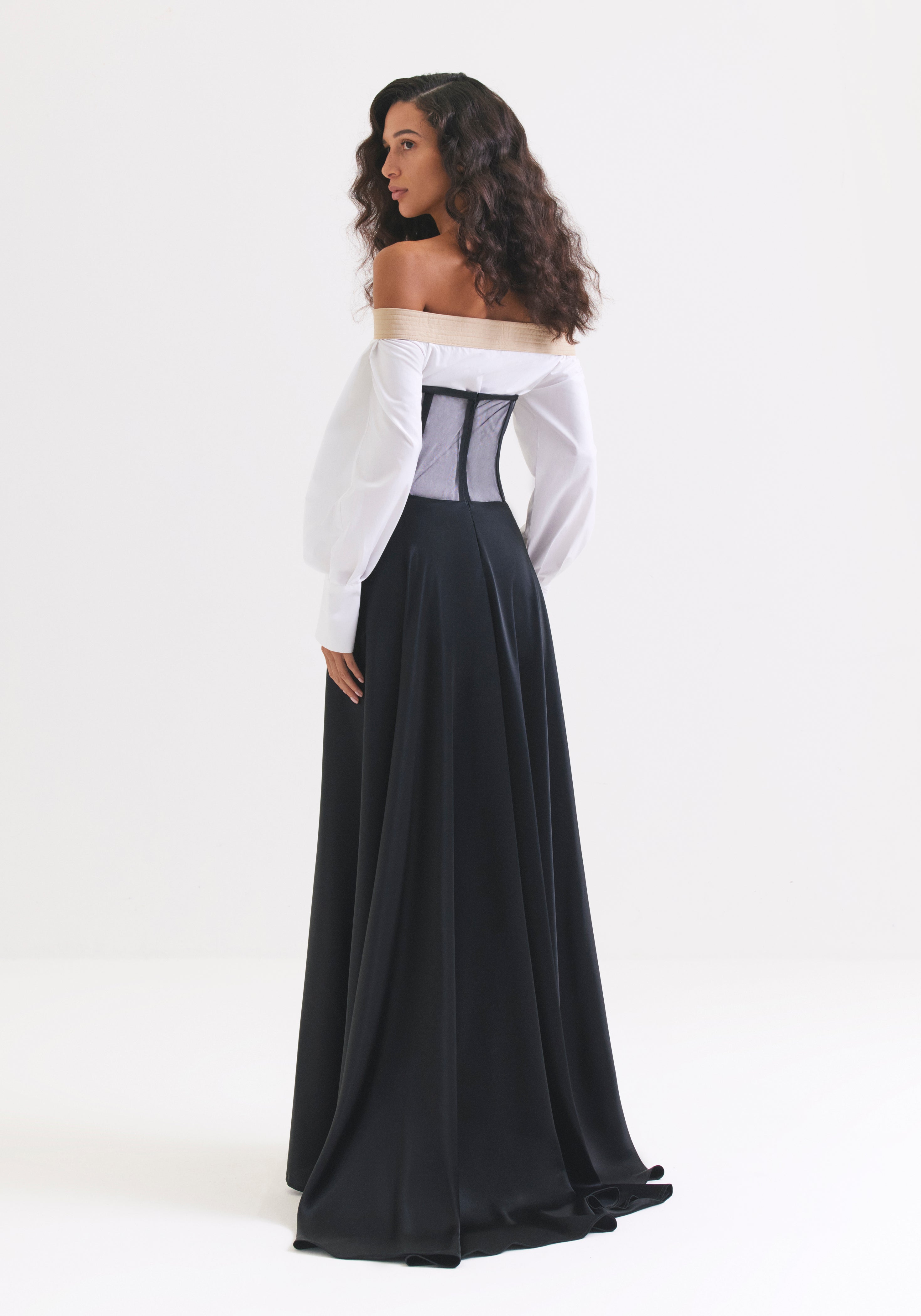High Corset Black Skirt
