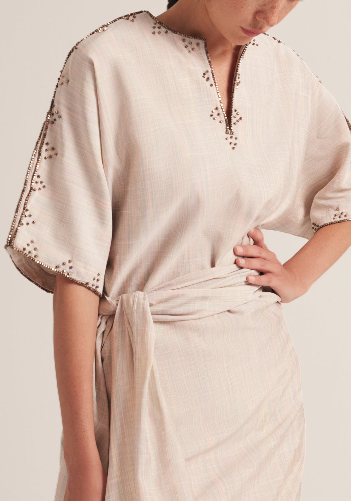Pearly wrap Kaftan