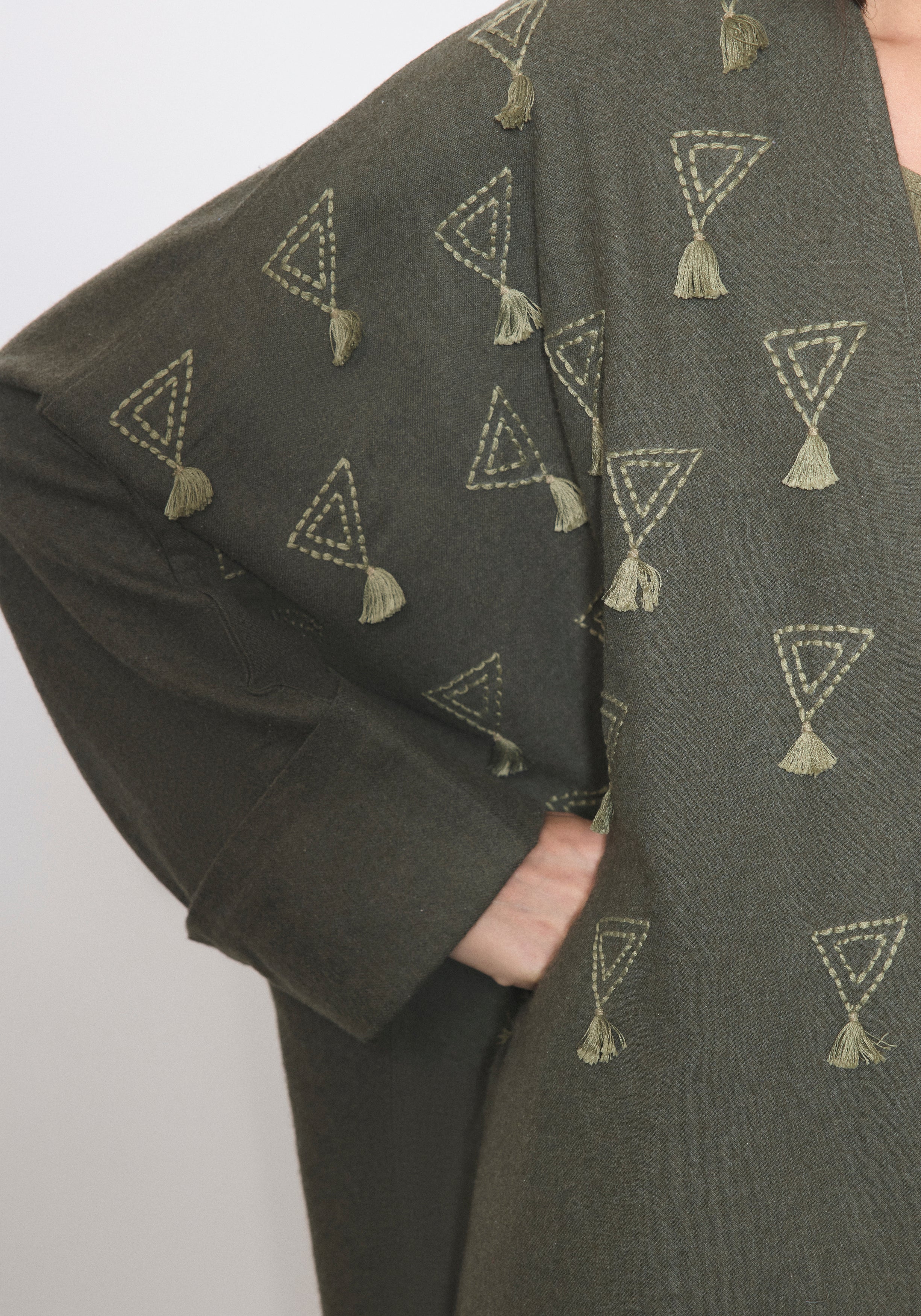 Wool Moss Abaya & Shayla