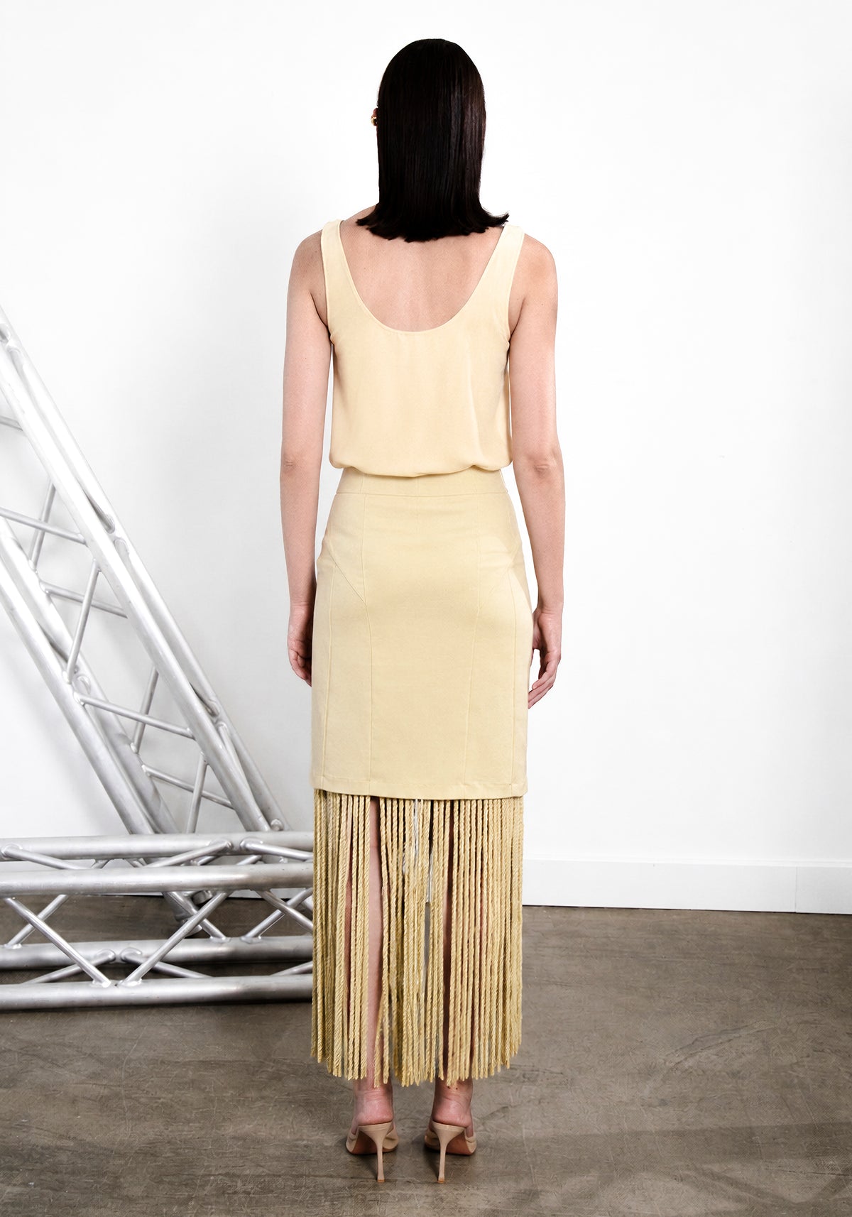 Yellow Sleeveless Blouse