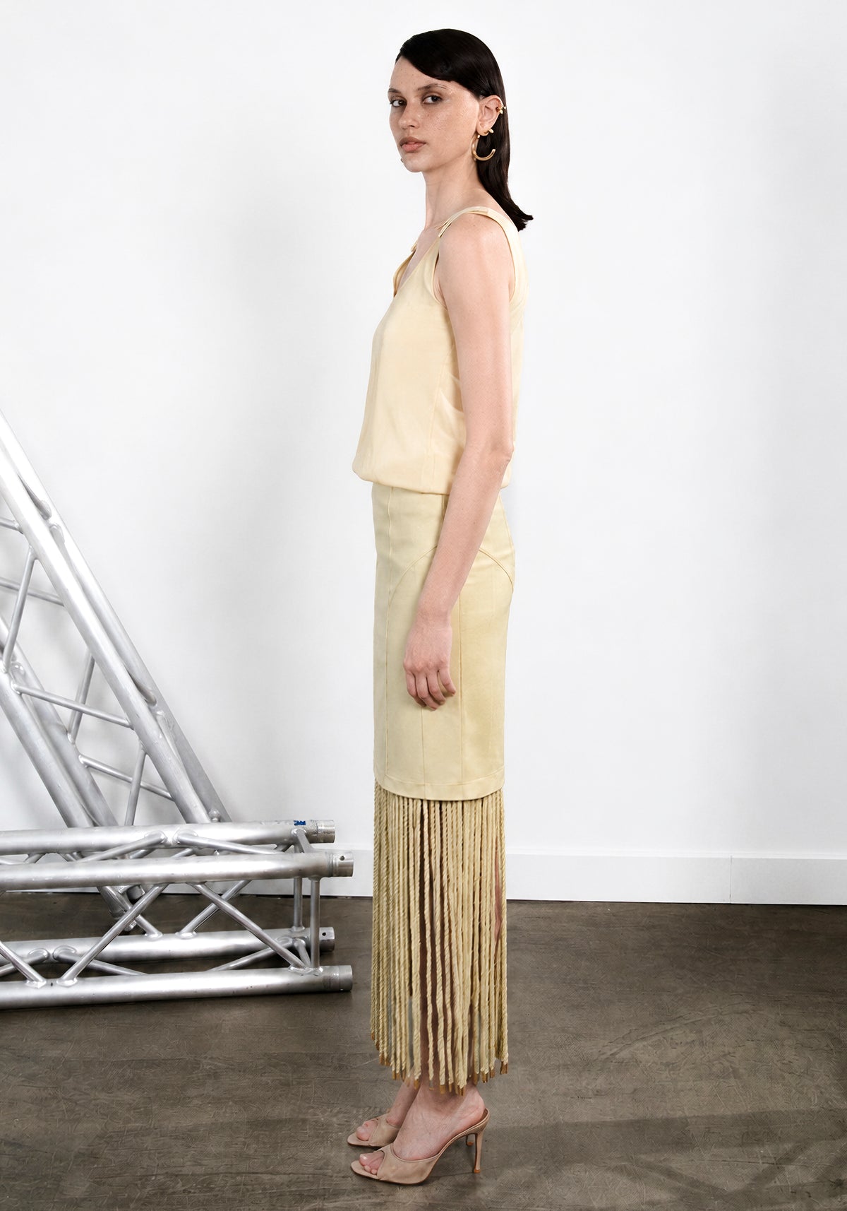 Mustard Yellow Rope Skirt