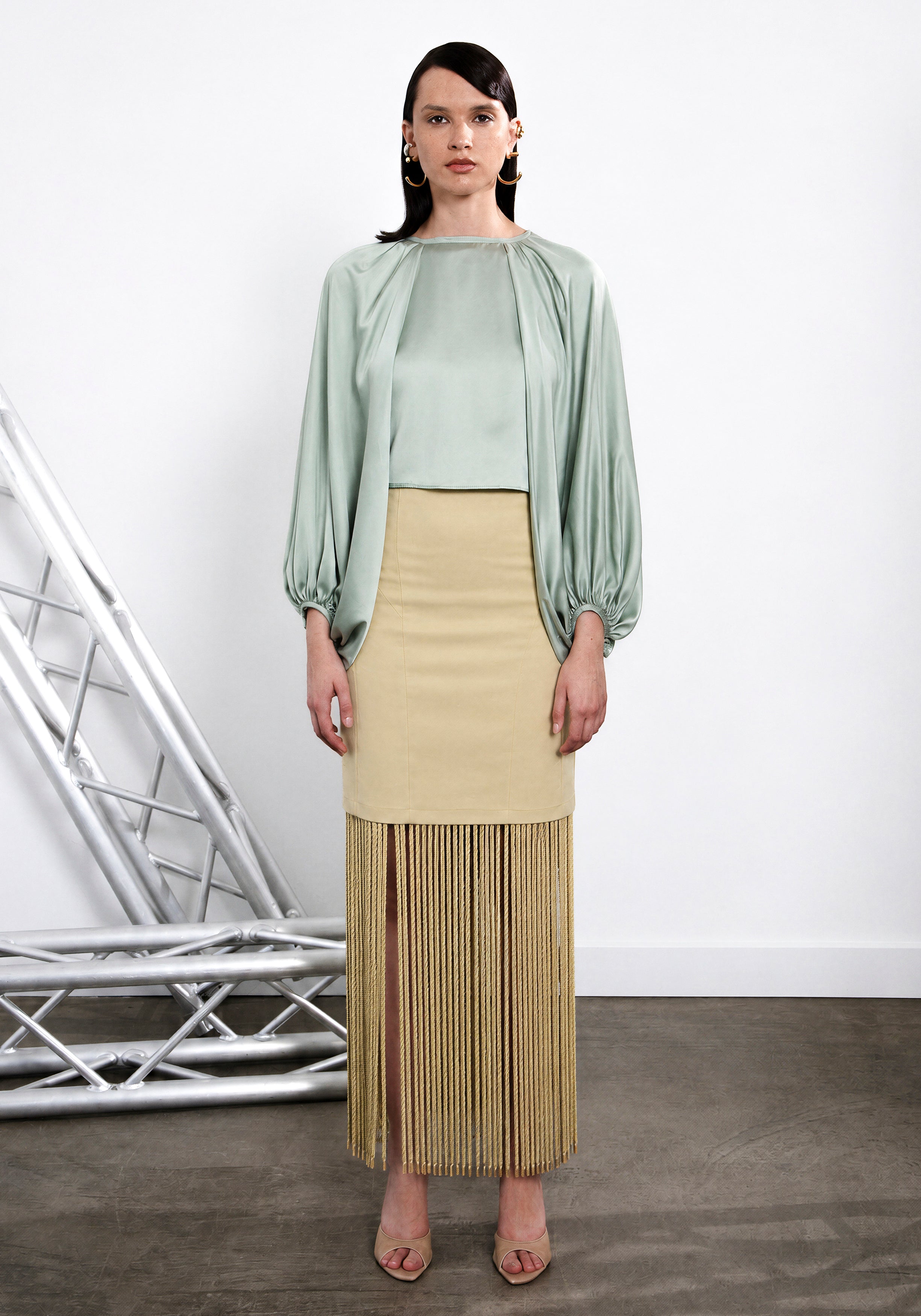 Mintgreen Wrap Blouse