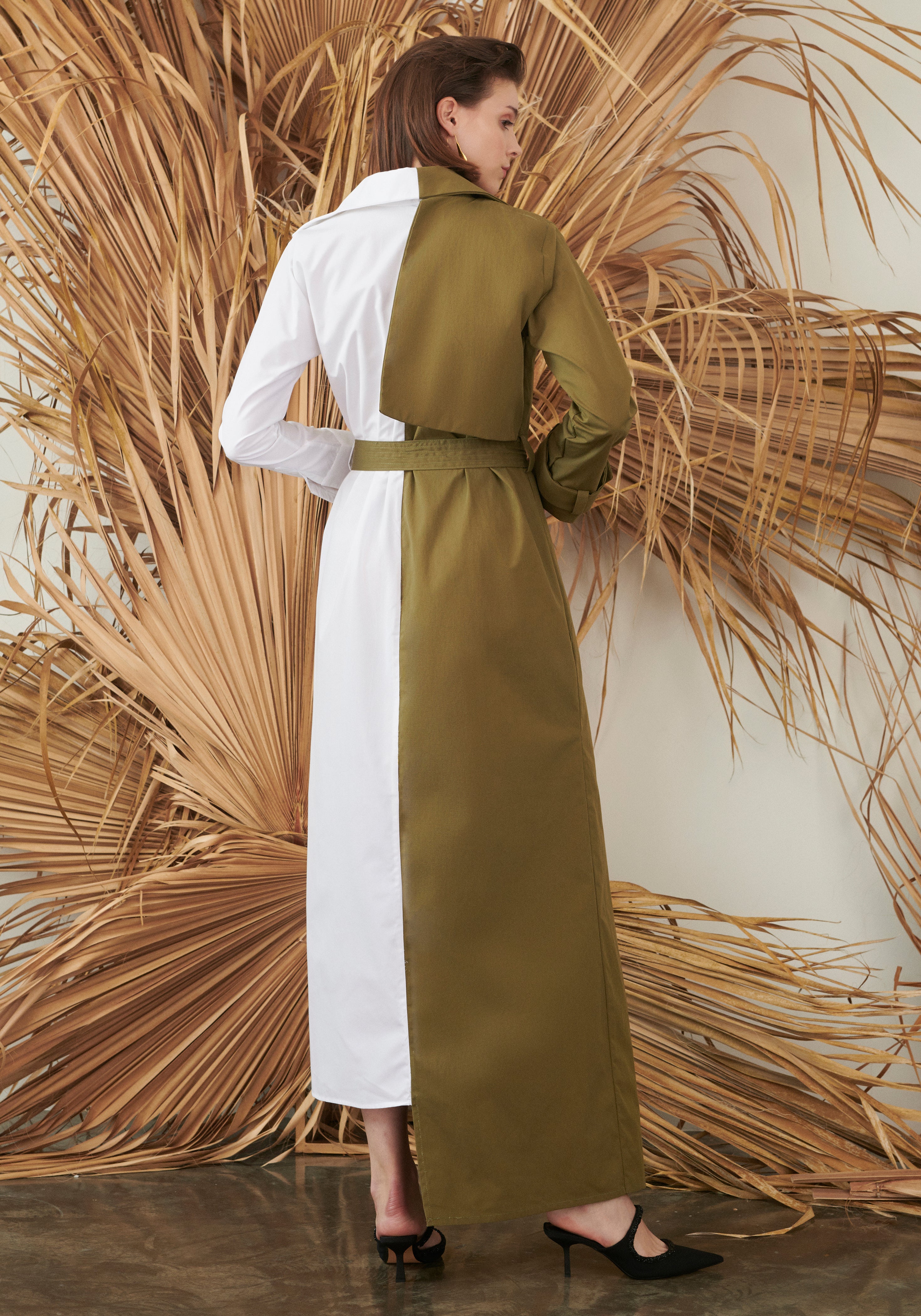 Belted Trench Dress