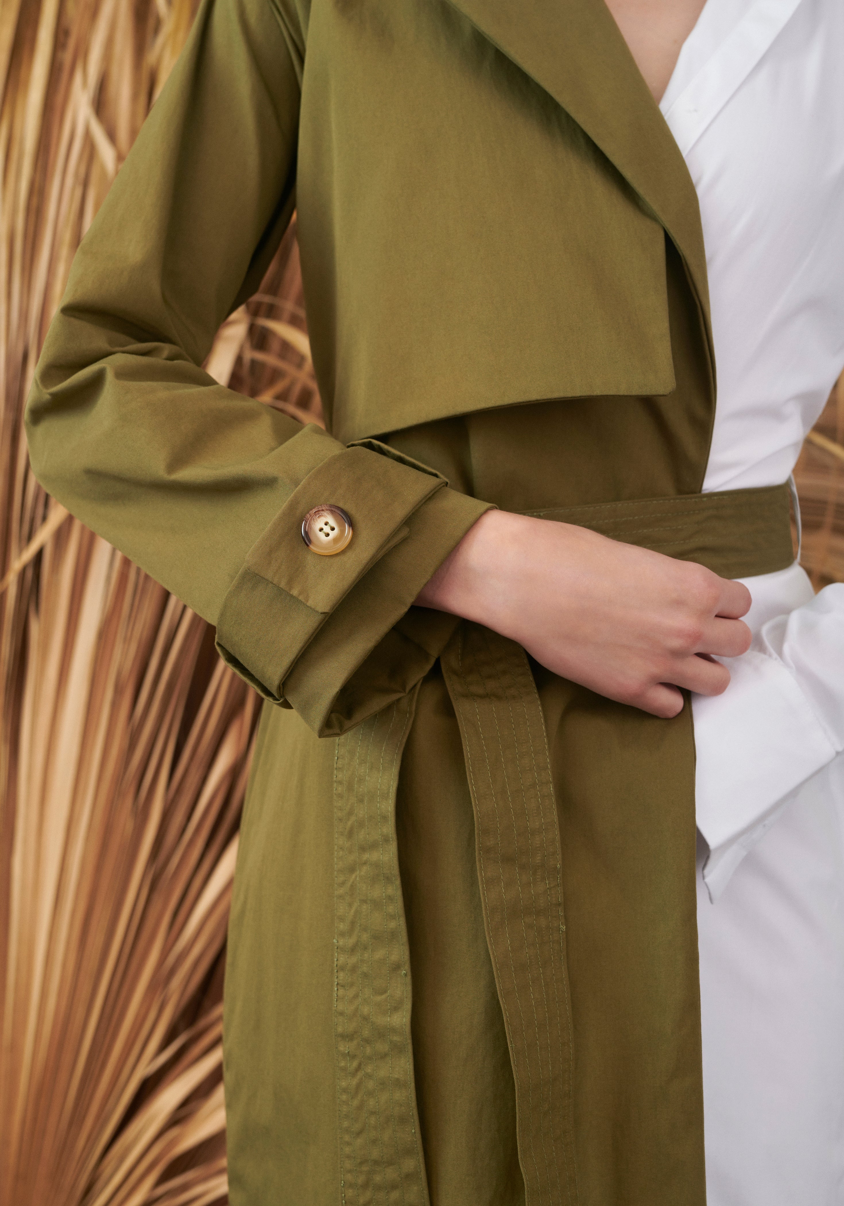 Belted Trench Dress
