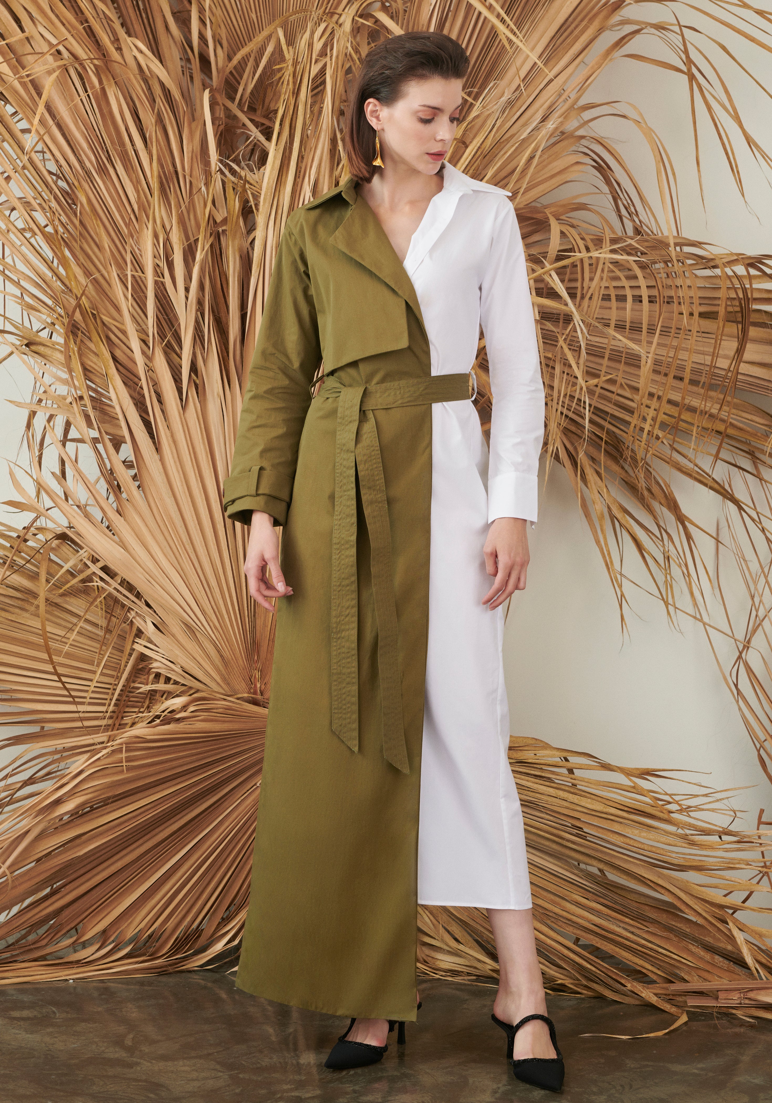 Belted Trench Dress