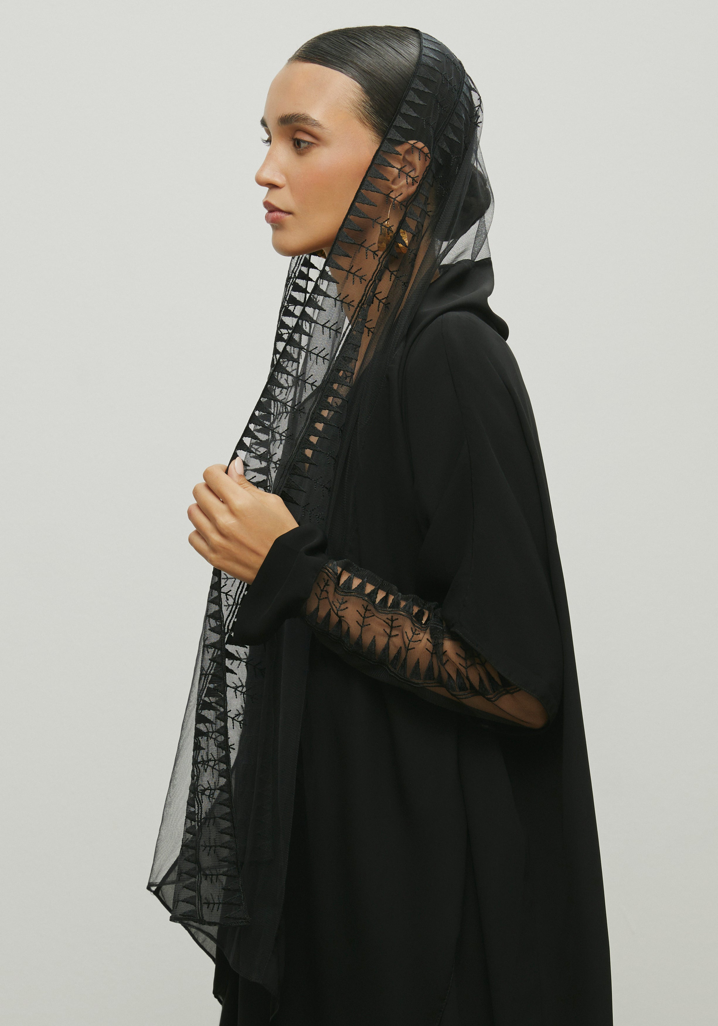 ASSIR BLACK ABAYA /SHAYLA