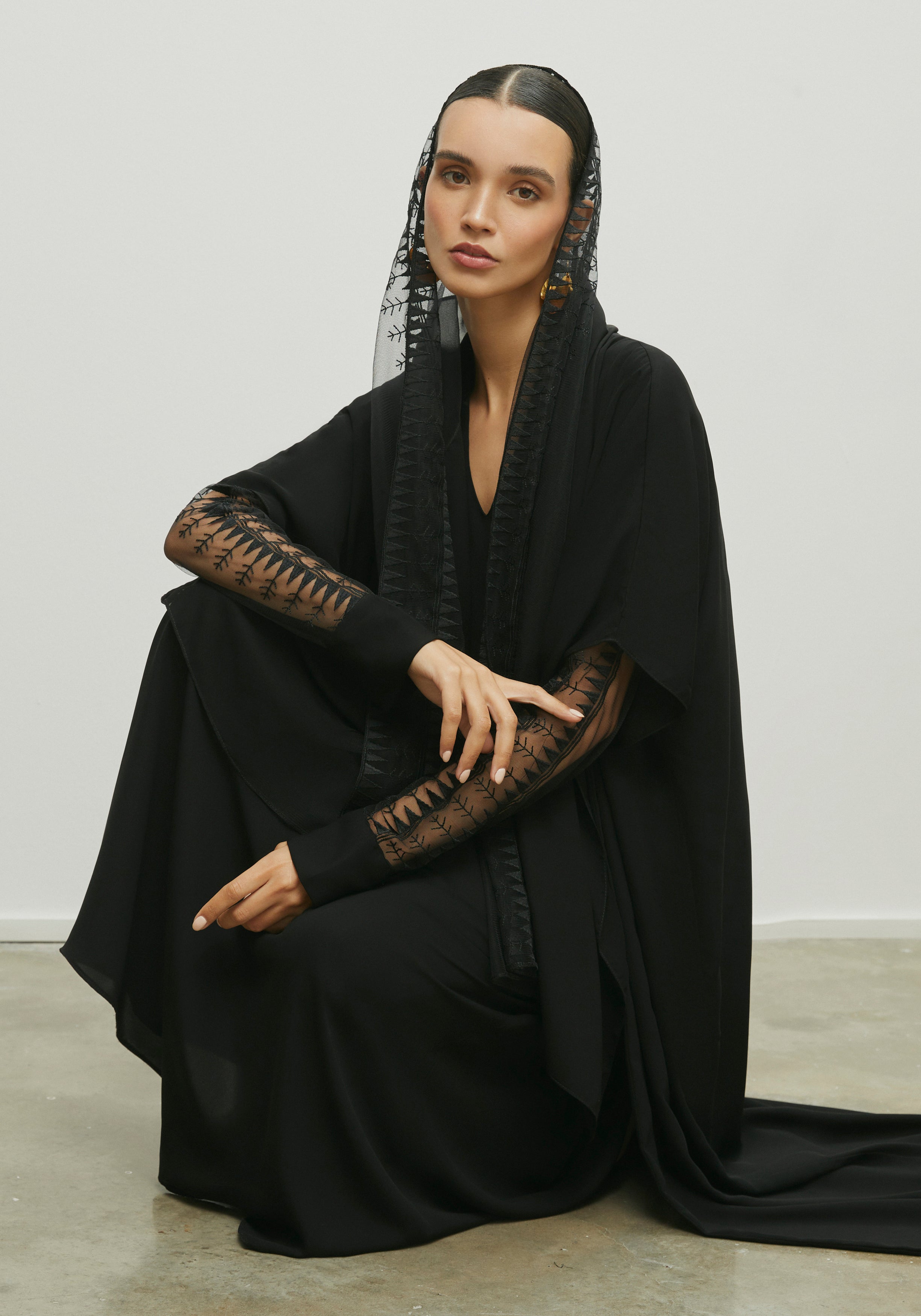 ASSIR BLACK ABAYA /SHAYLA