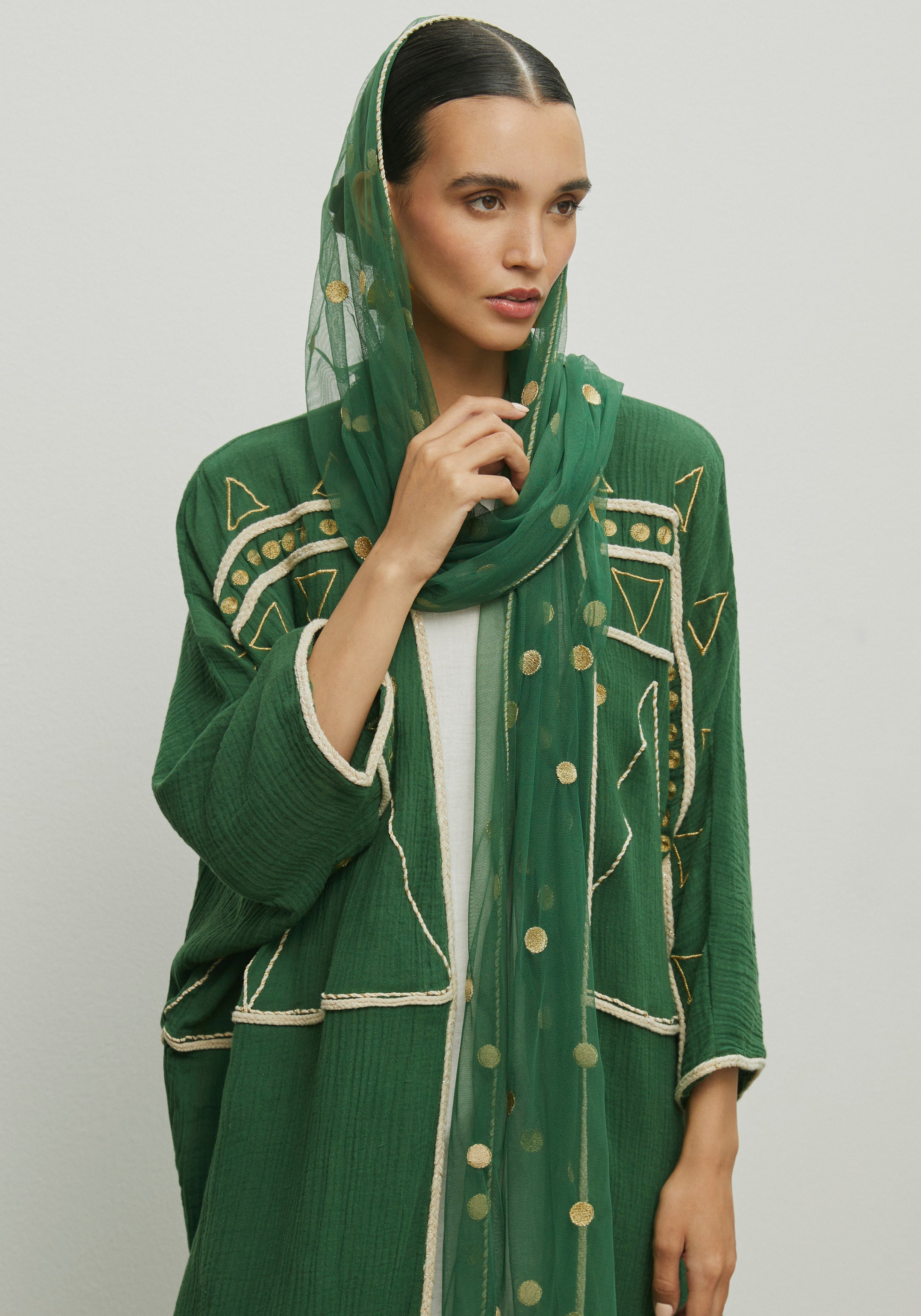 FOUNDING DAY GREEN ABAYA/SHAYLA