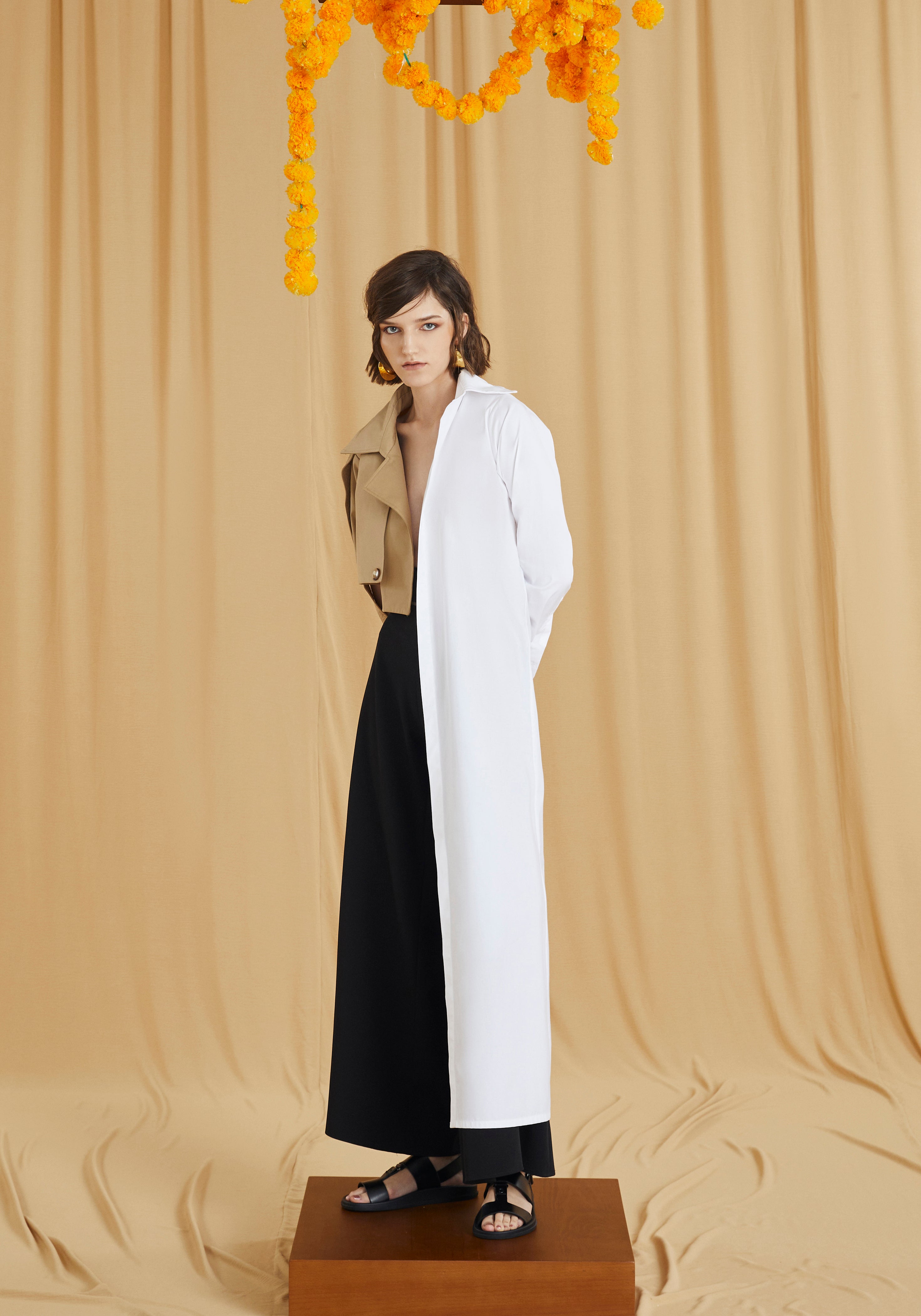 Assymteric Trench-Shirt