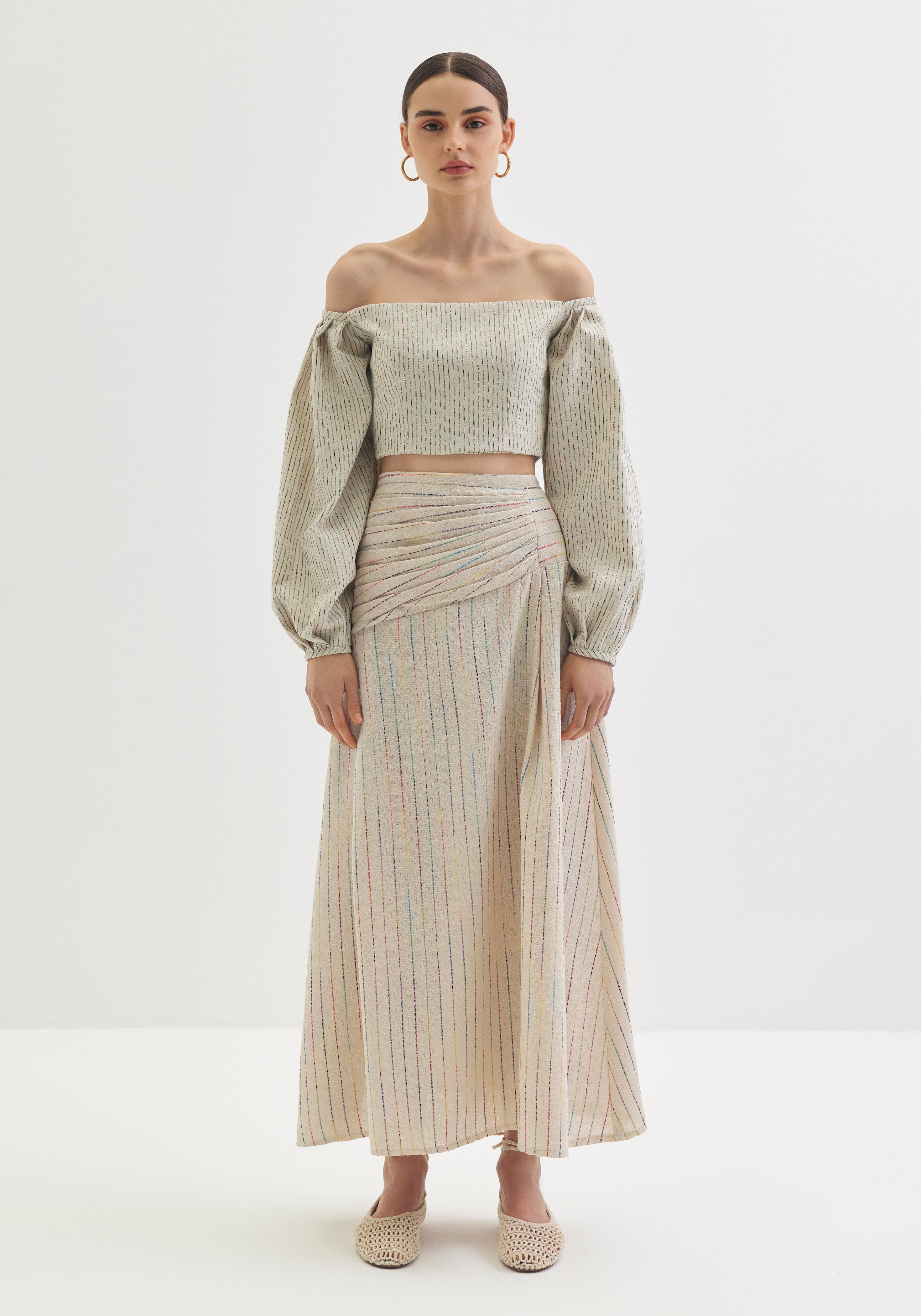 Cropped Off-Shoulder Top
