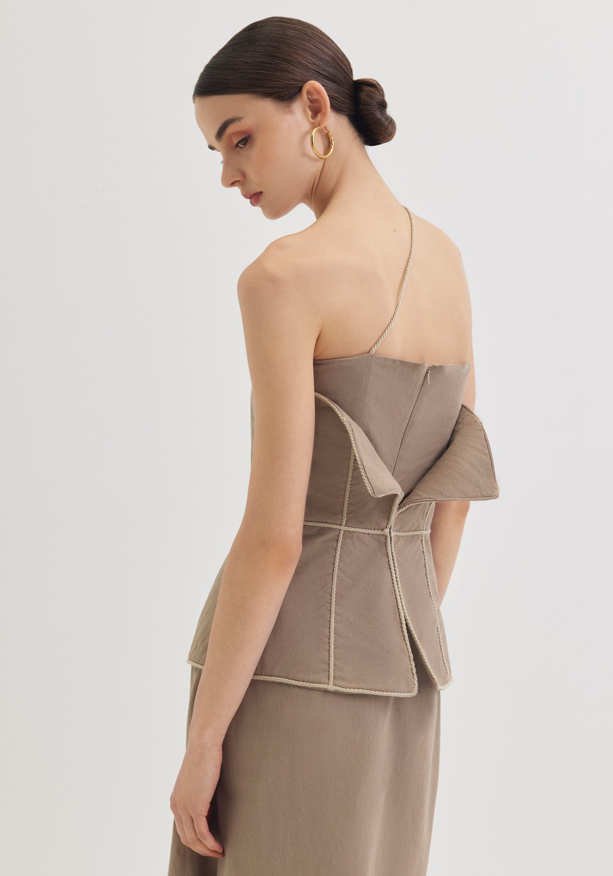 Strapless Dress with Corset