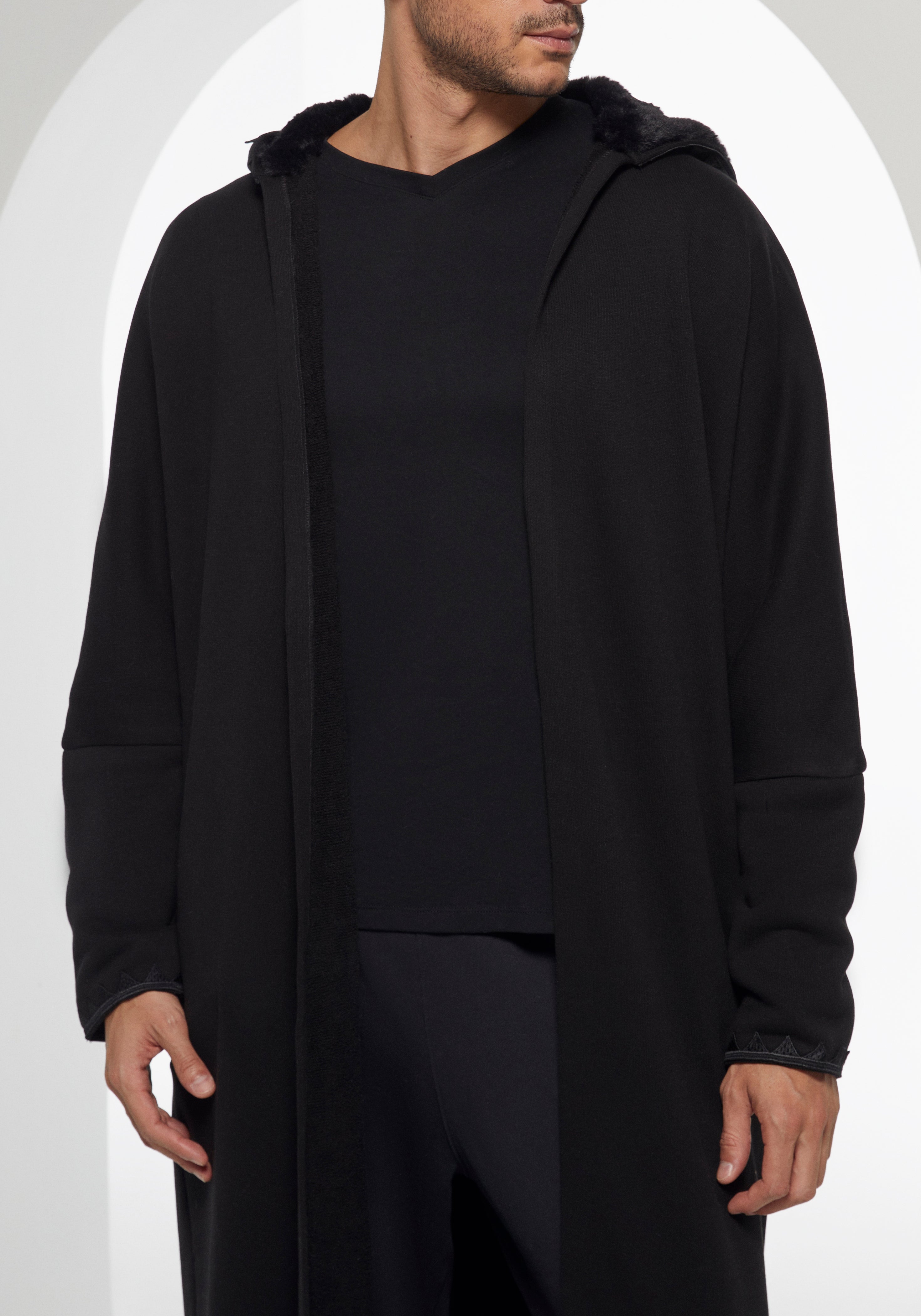 Hooded Farwa Coat