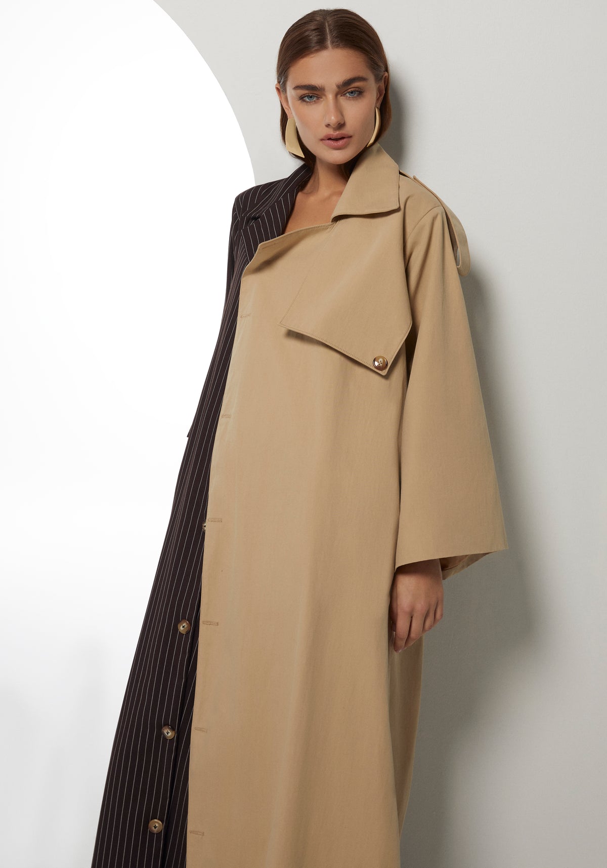 Pinstripe Hybrid Coat