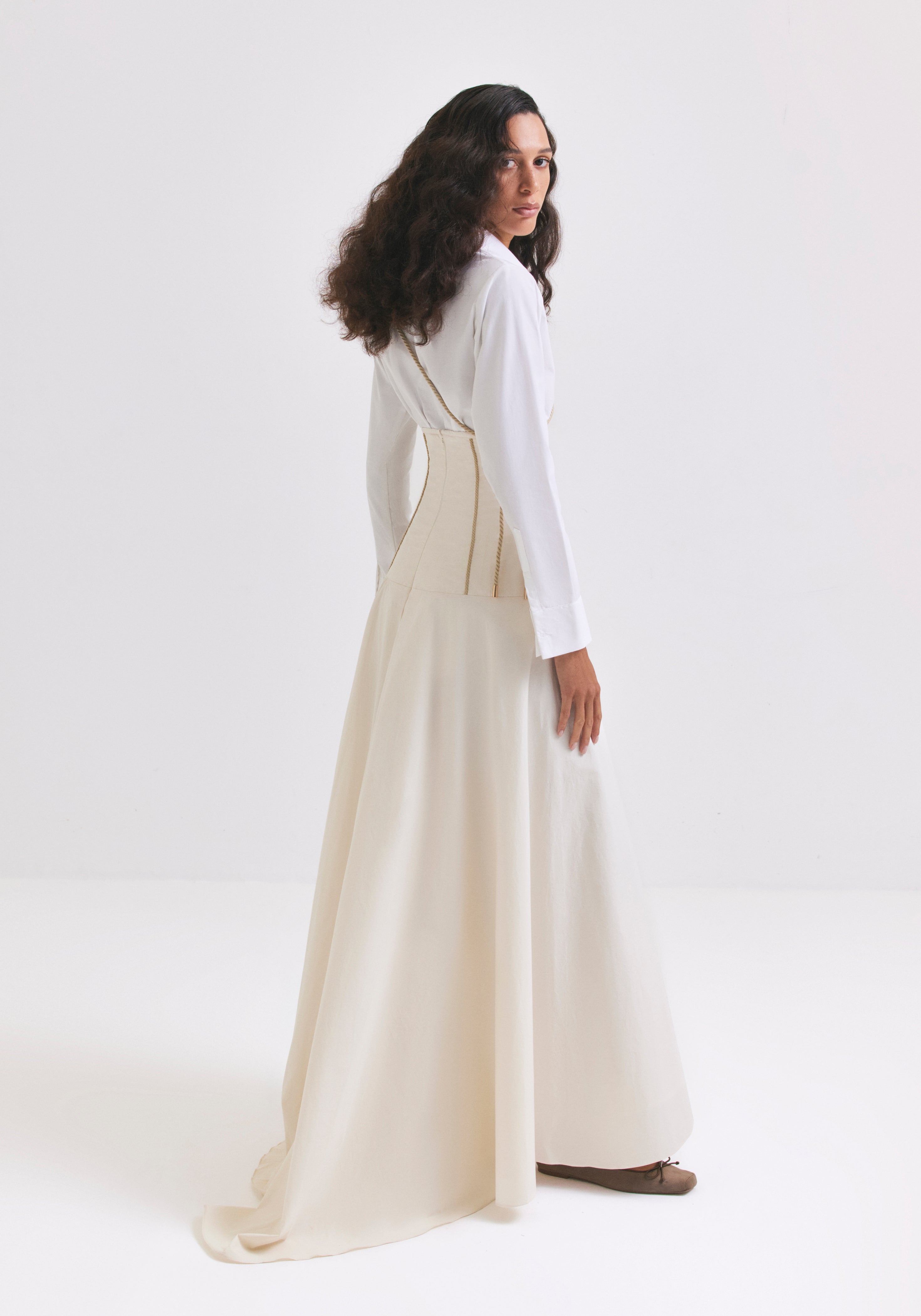 High Waisted Long Skirt