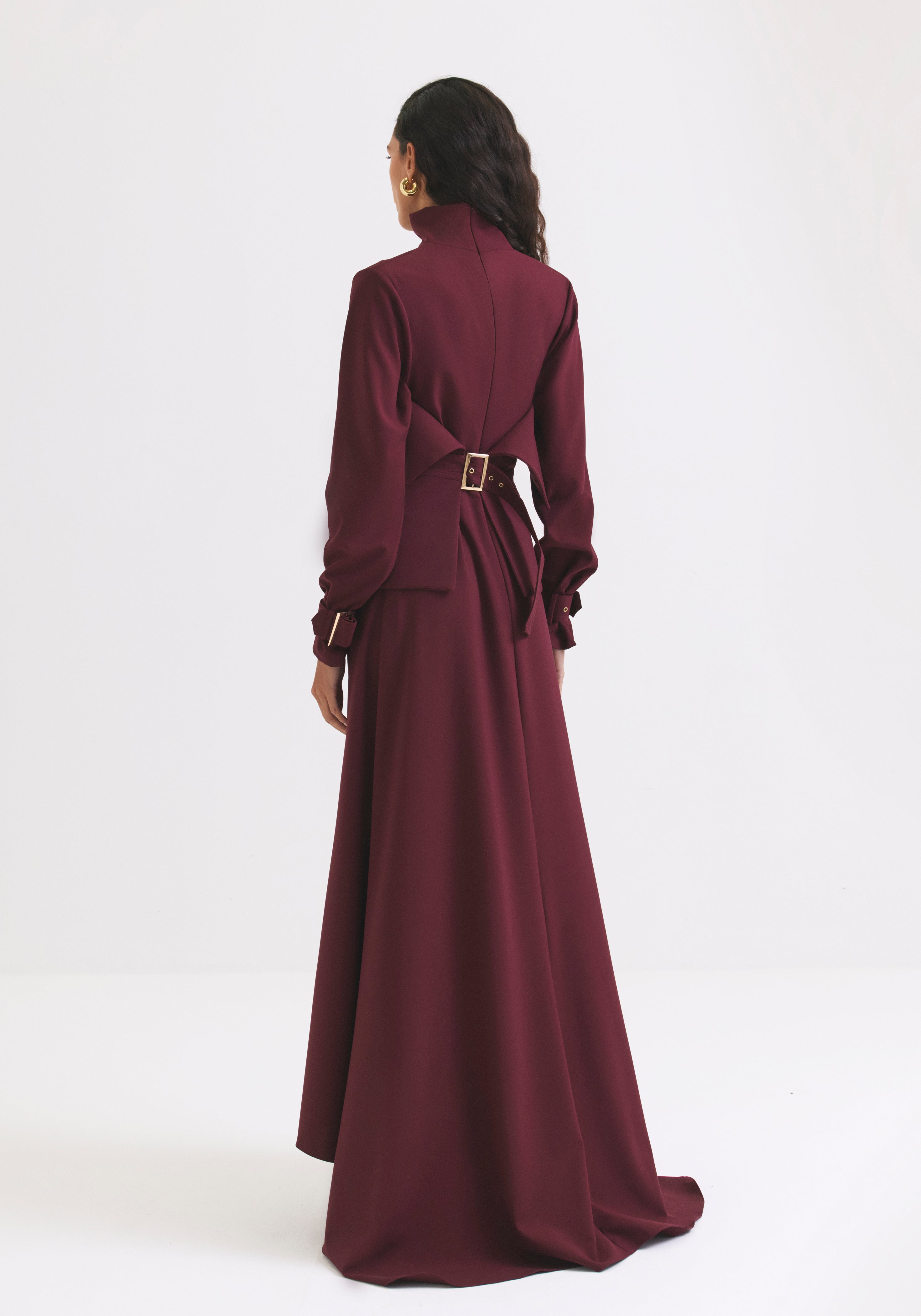 Maroon Corset Dress