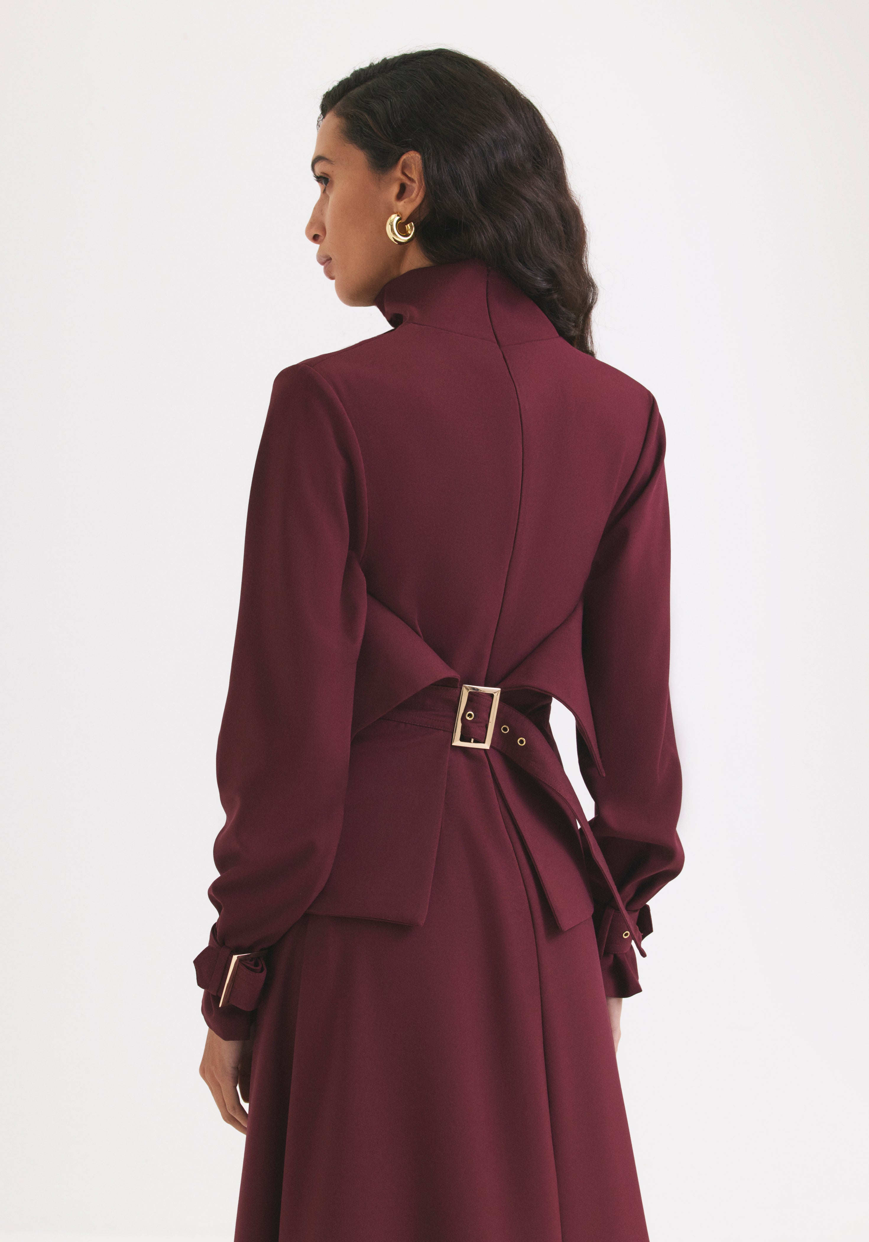 Maroon Corset Dress
