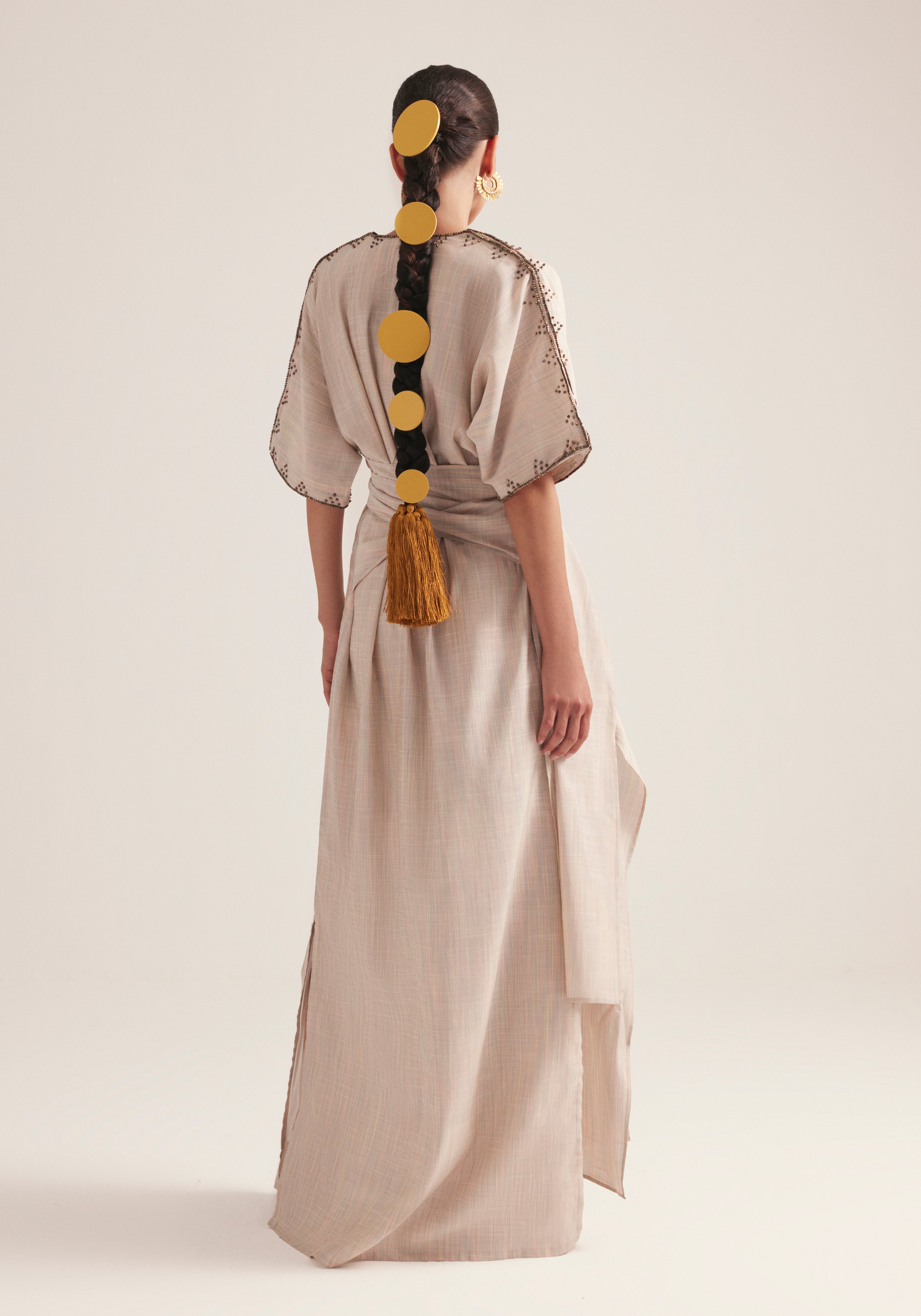 Pearly wrap Kaftan