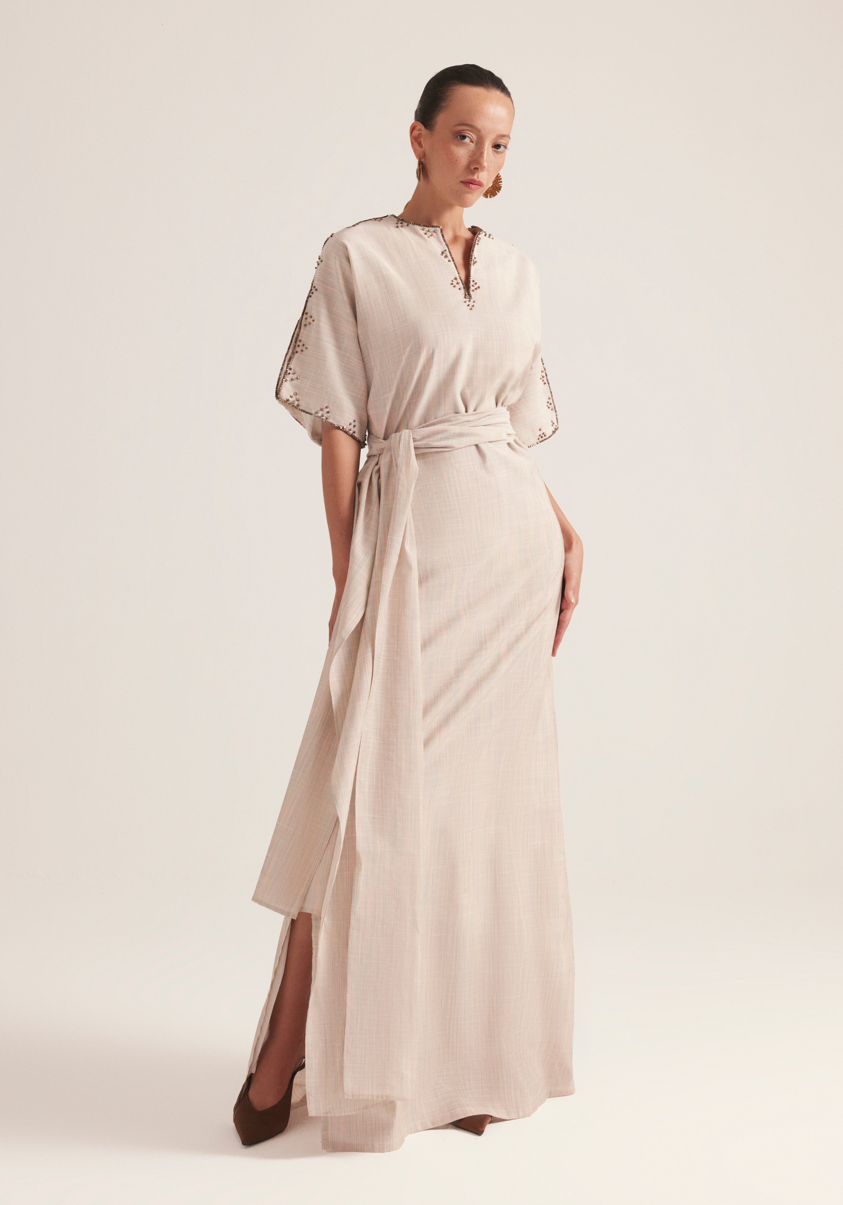 Pearly wrap Kaftan