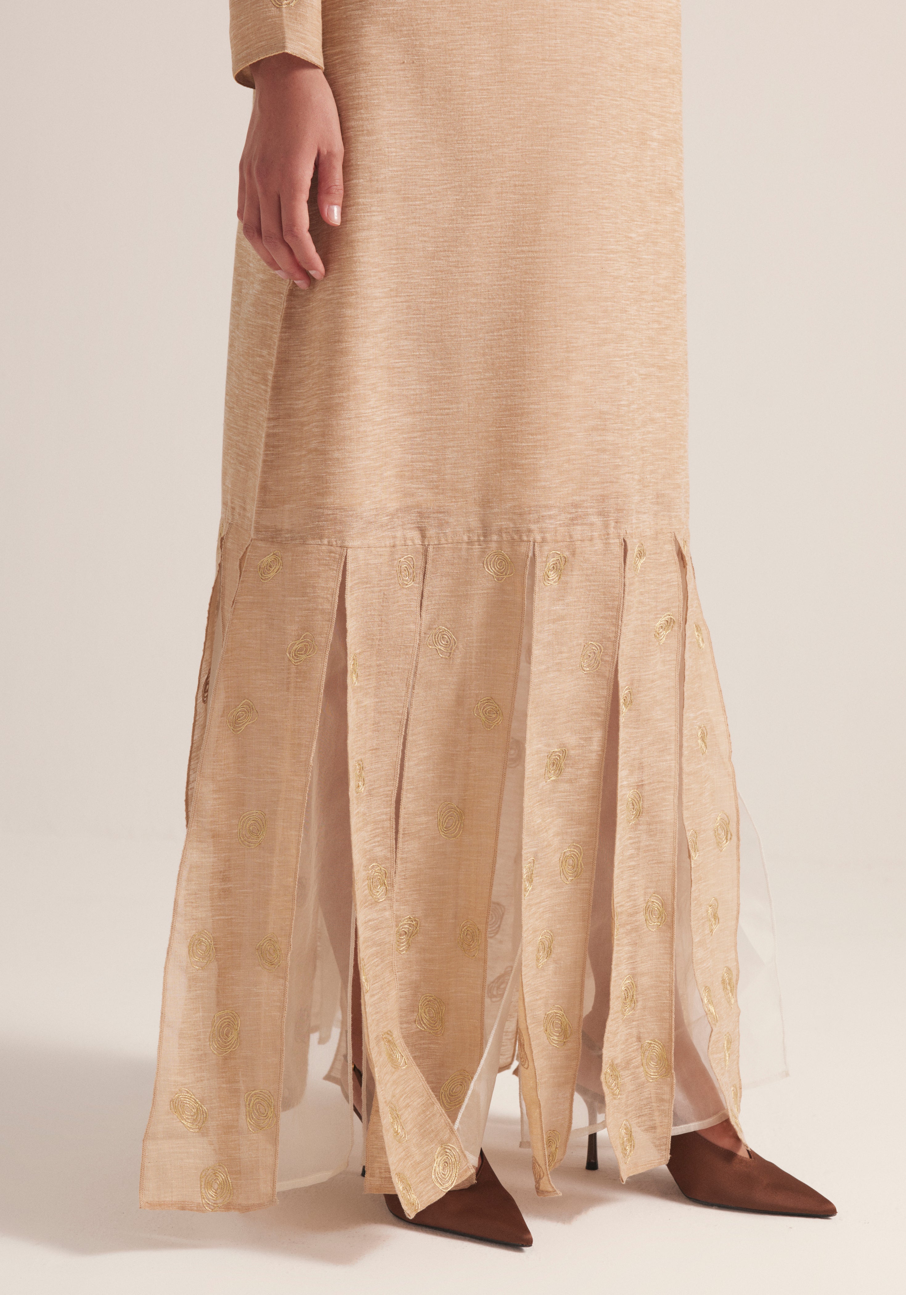 Beaj Kaftan with pleats