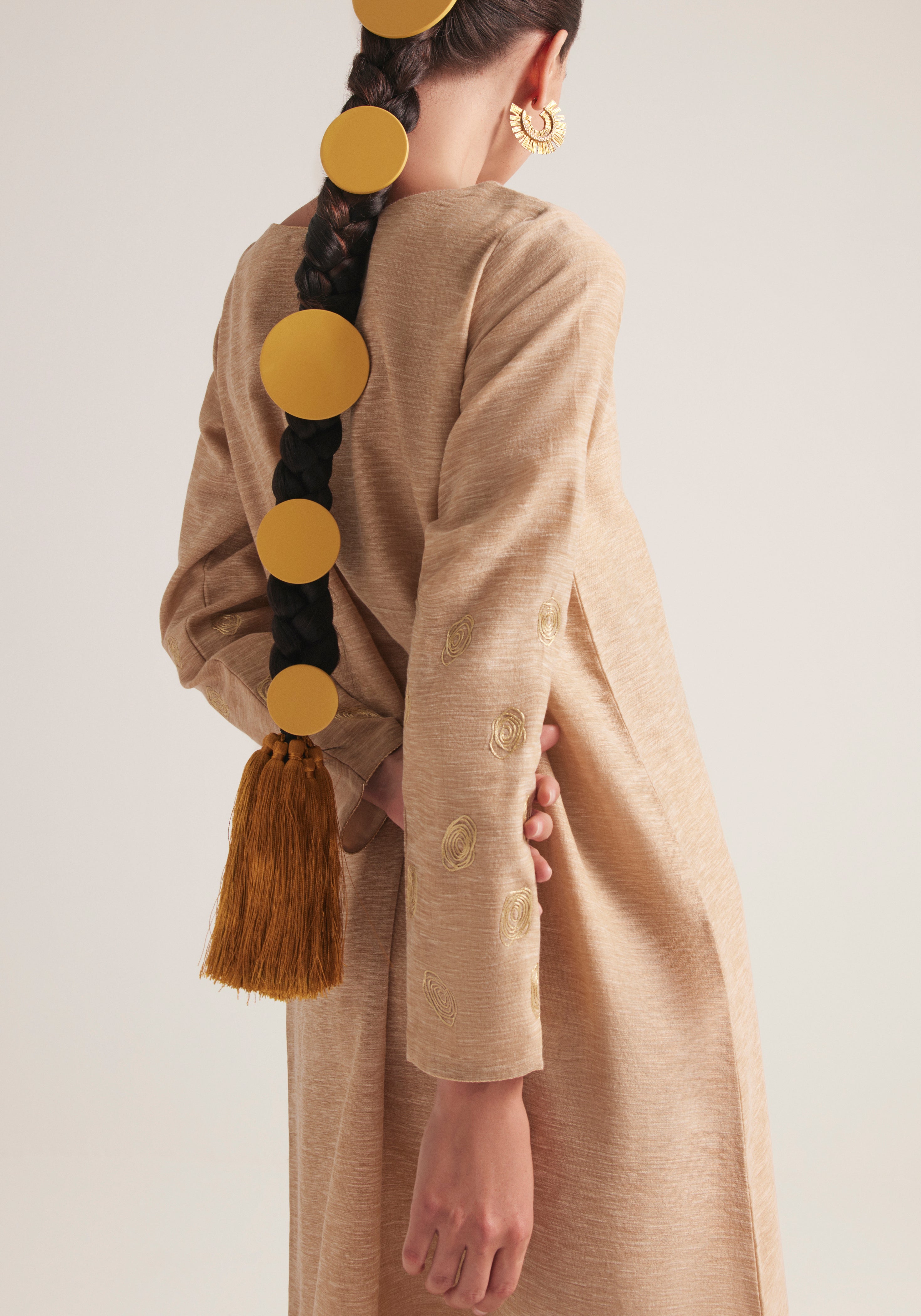 Beaj Kaftan with pleats