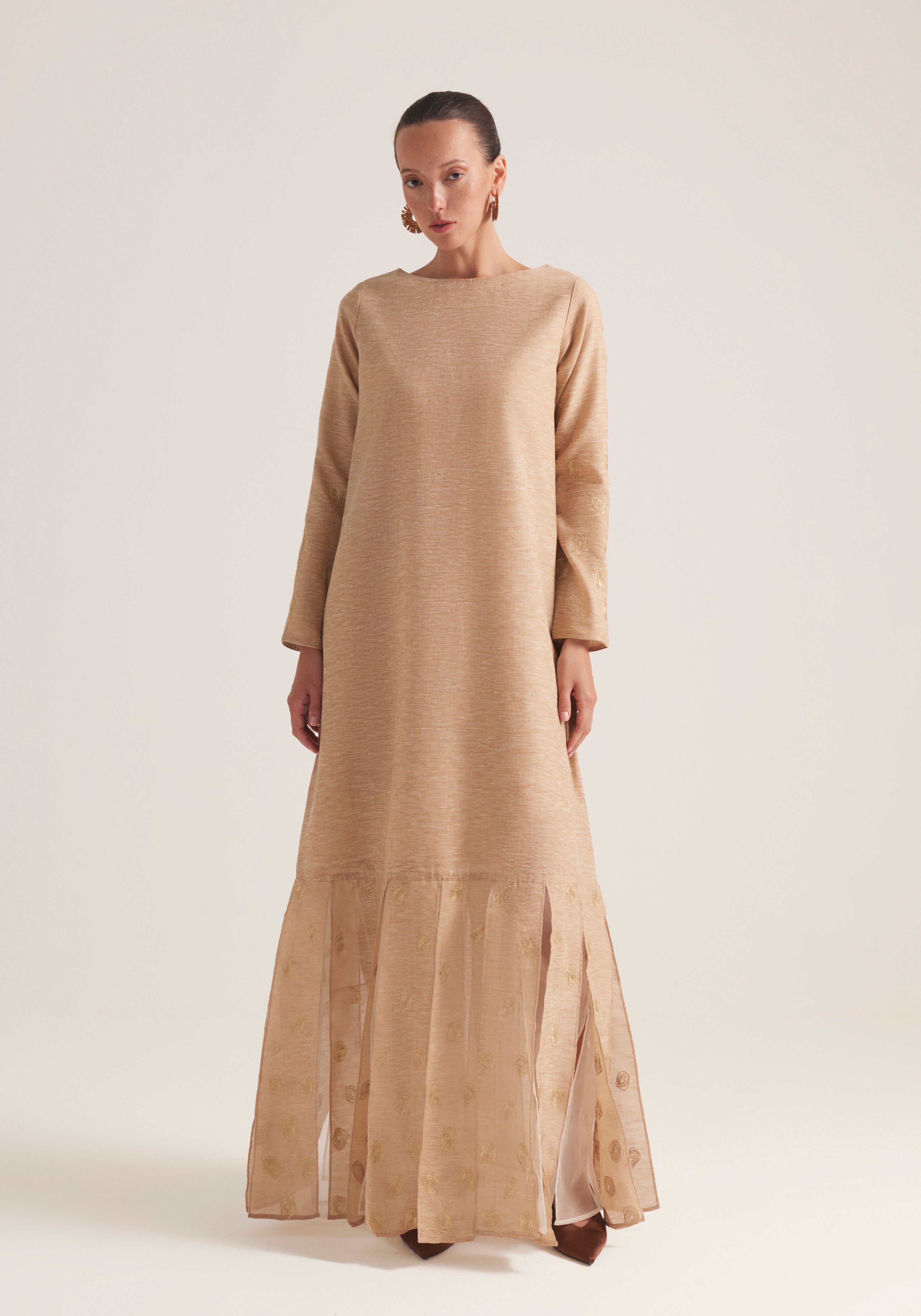 Beaj Kaftan with pleats
