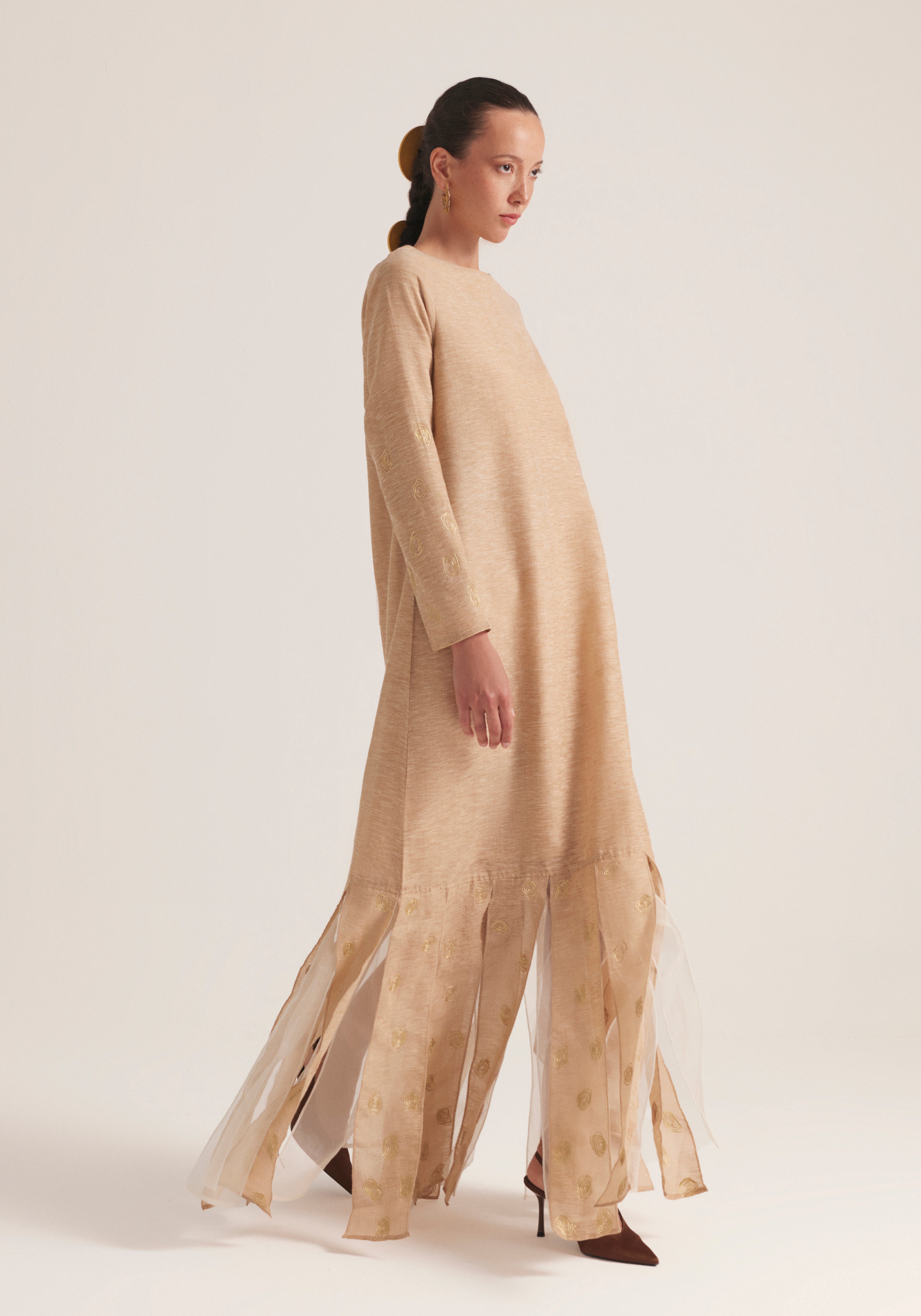 Beaj Kaftan with pleats