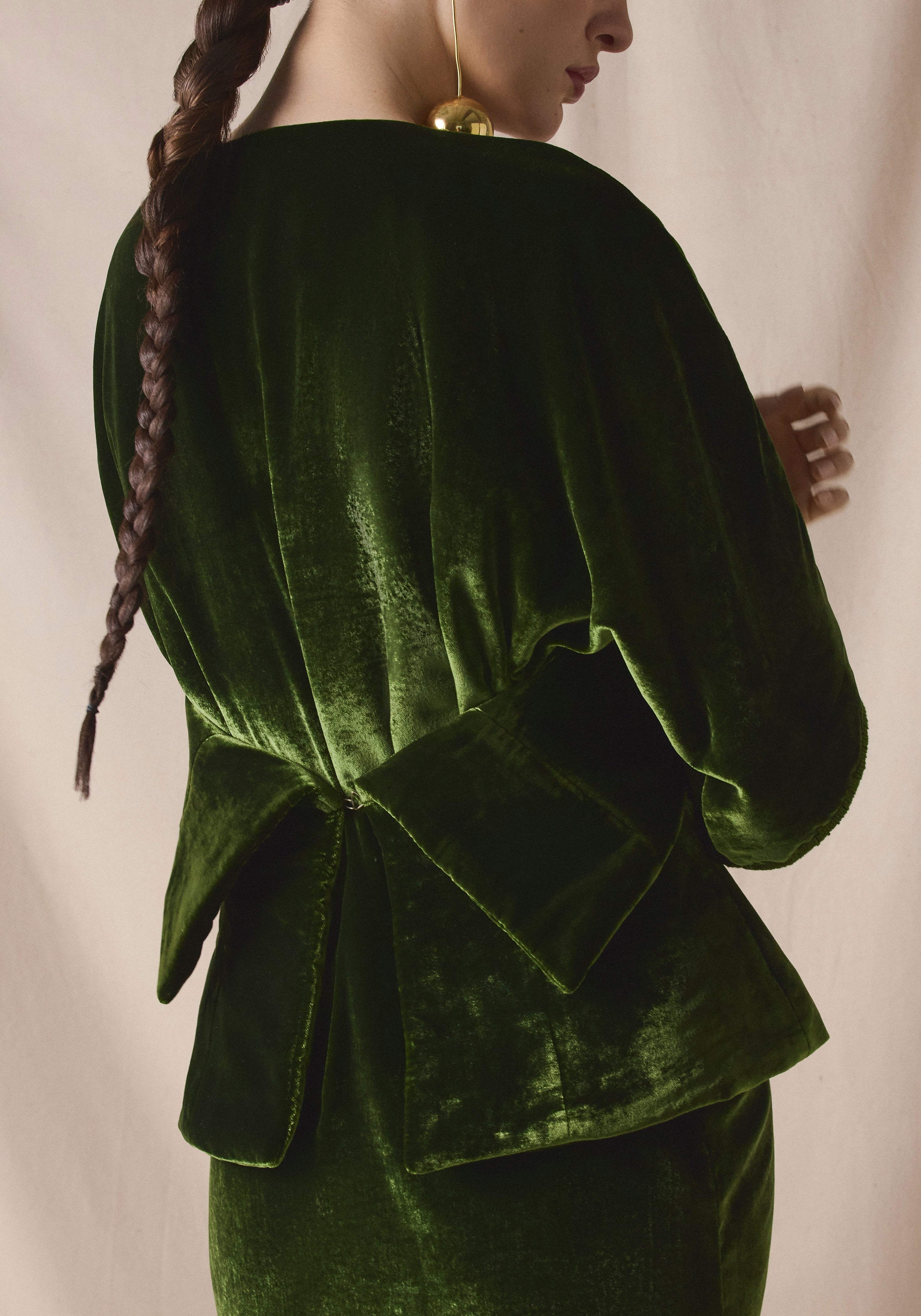 Olive green Corset Kaftan