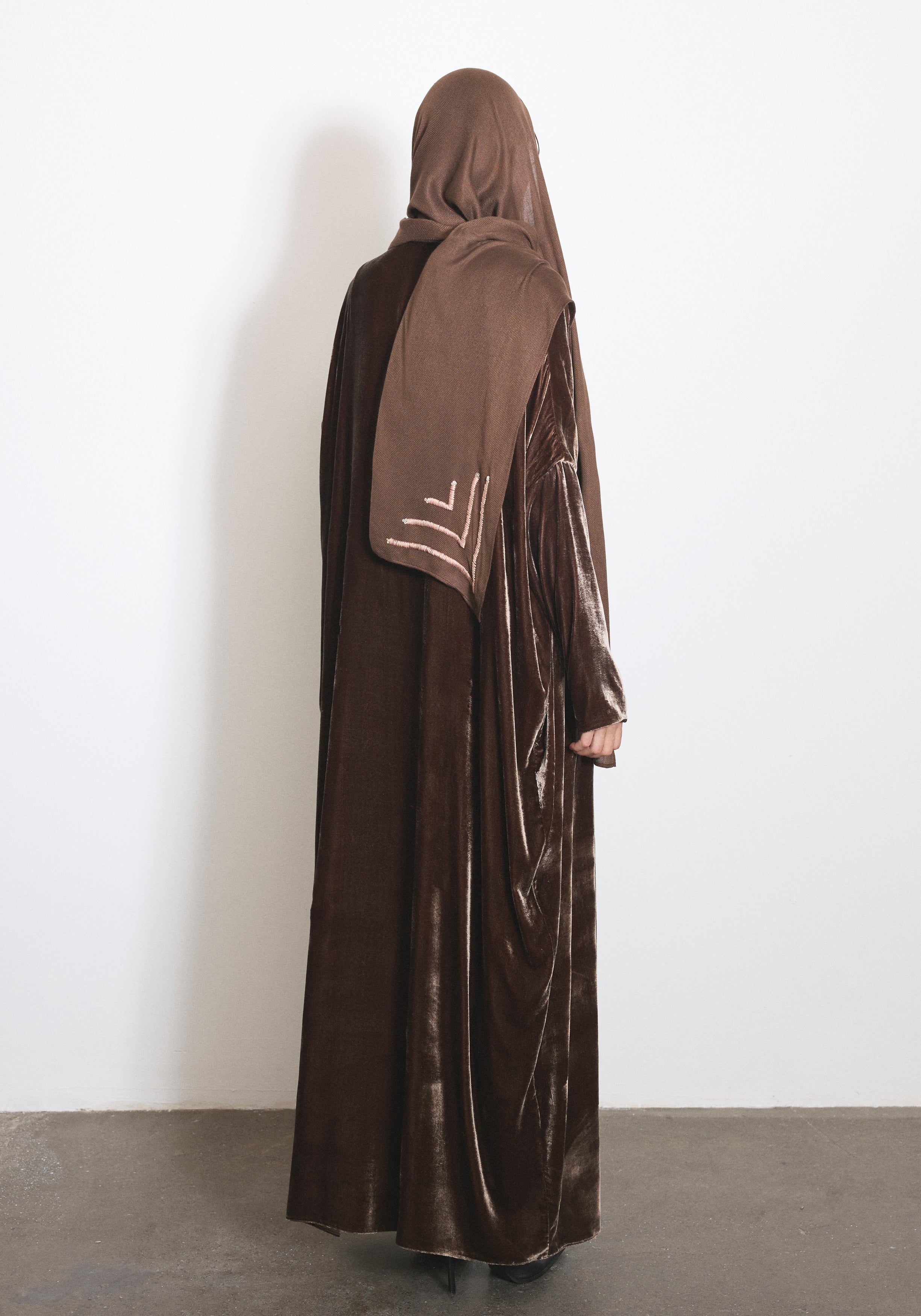 Velvet Mocha Abaya & Shayla