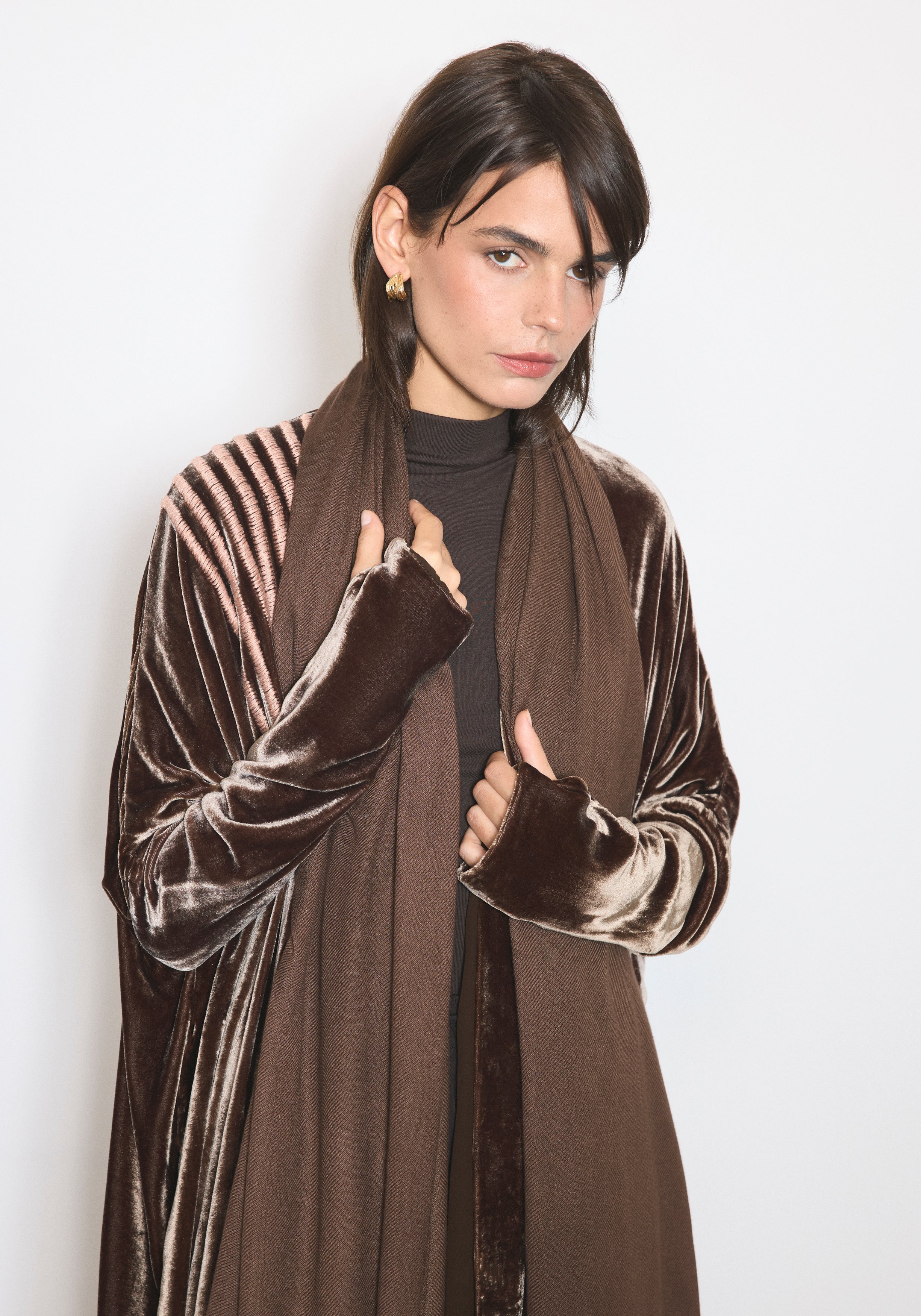 Velvet Mocha Abaya & Shayla