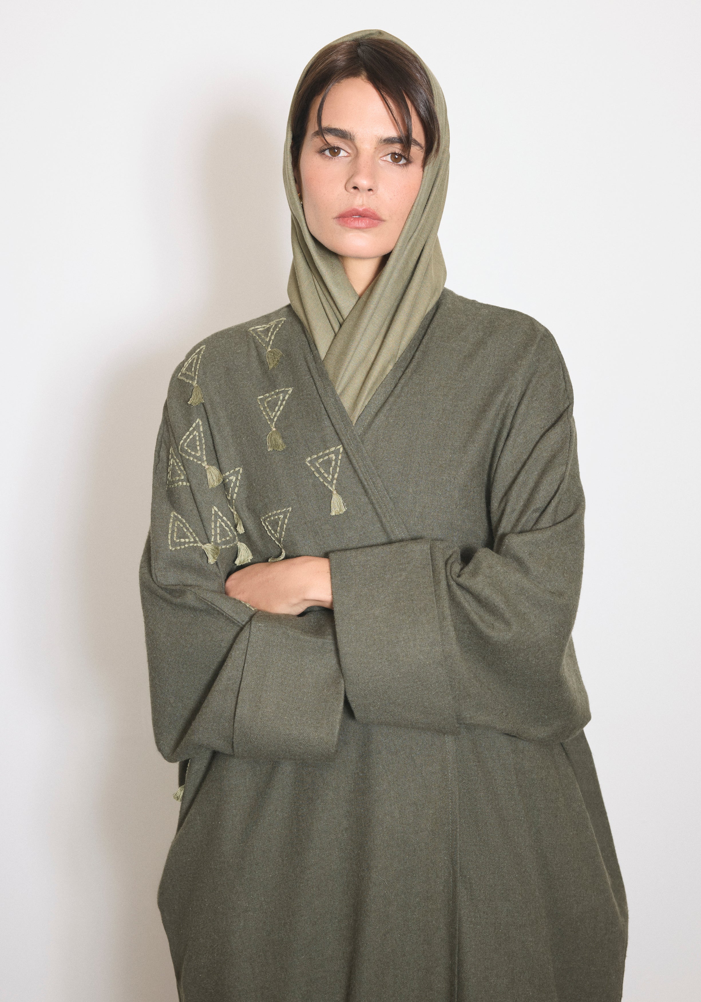 Wool Moss Abaya & Shayla