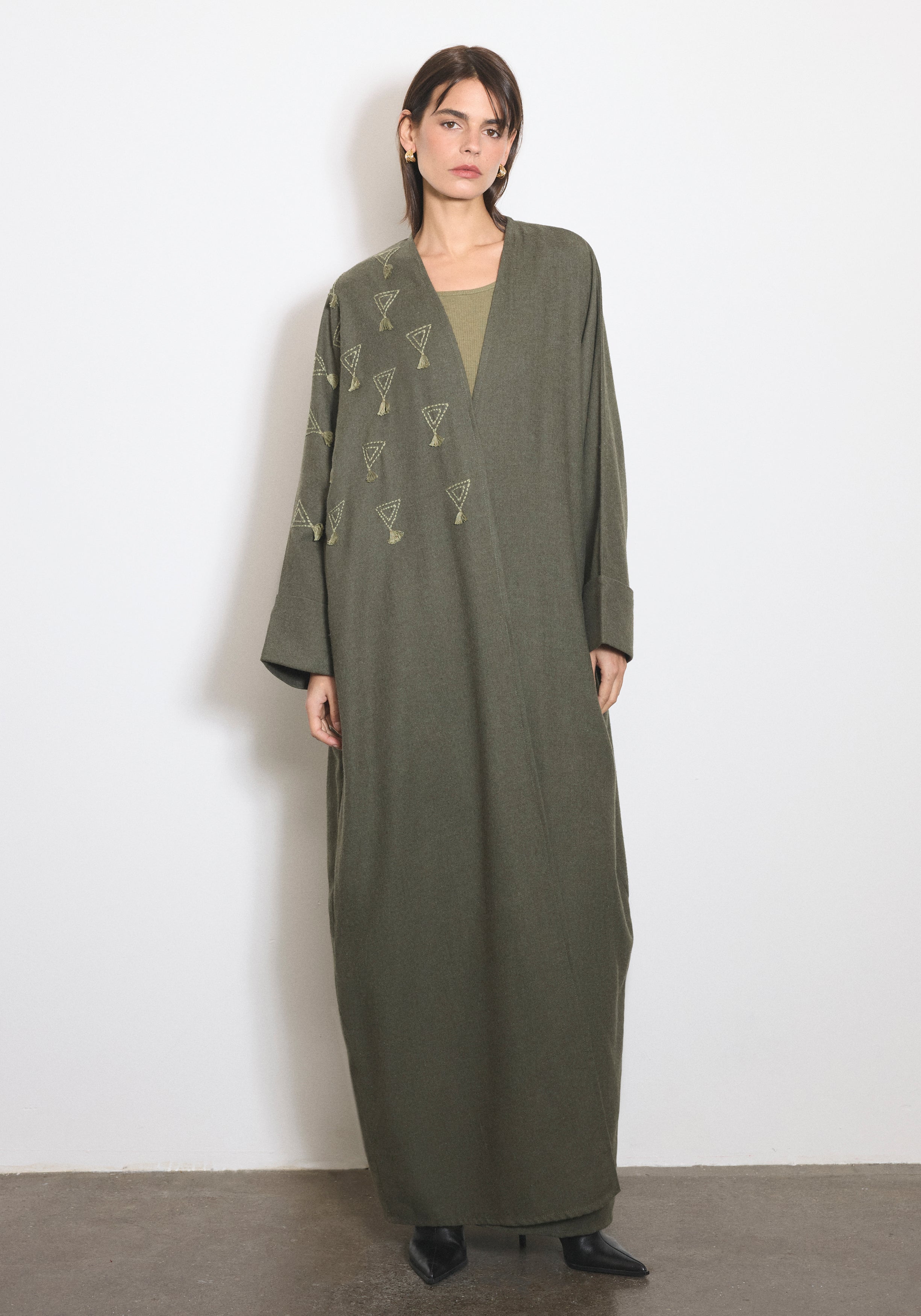 Wool Moss Abaya & Shayla