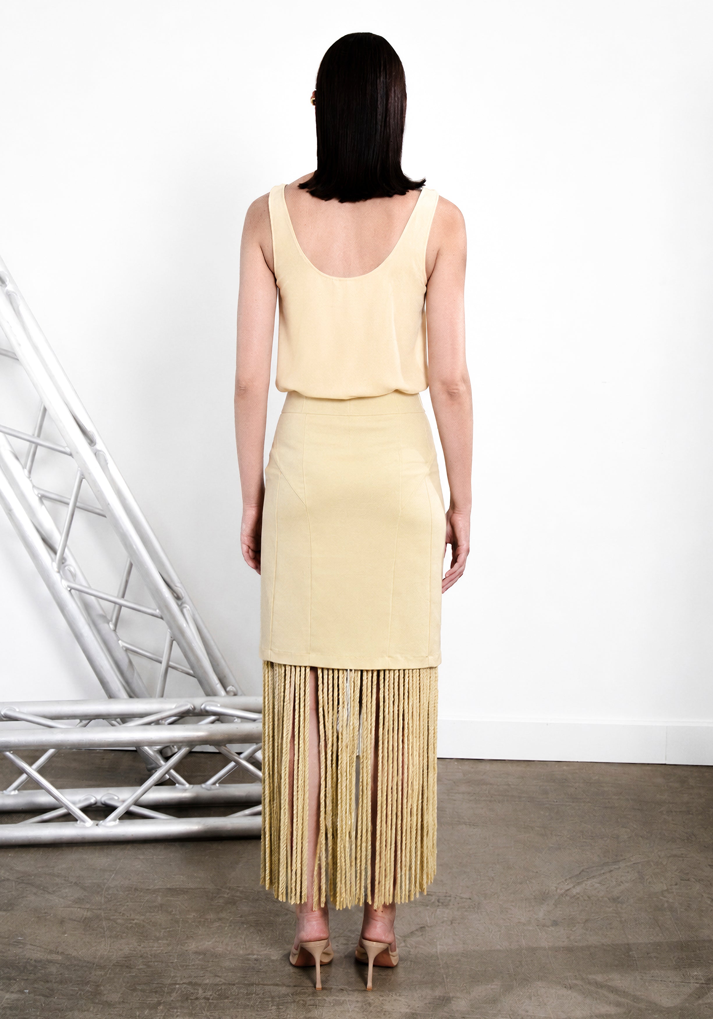 Mustard Yellow Rope Skirt
