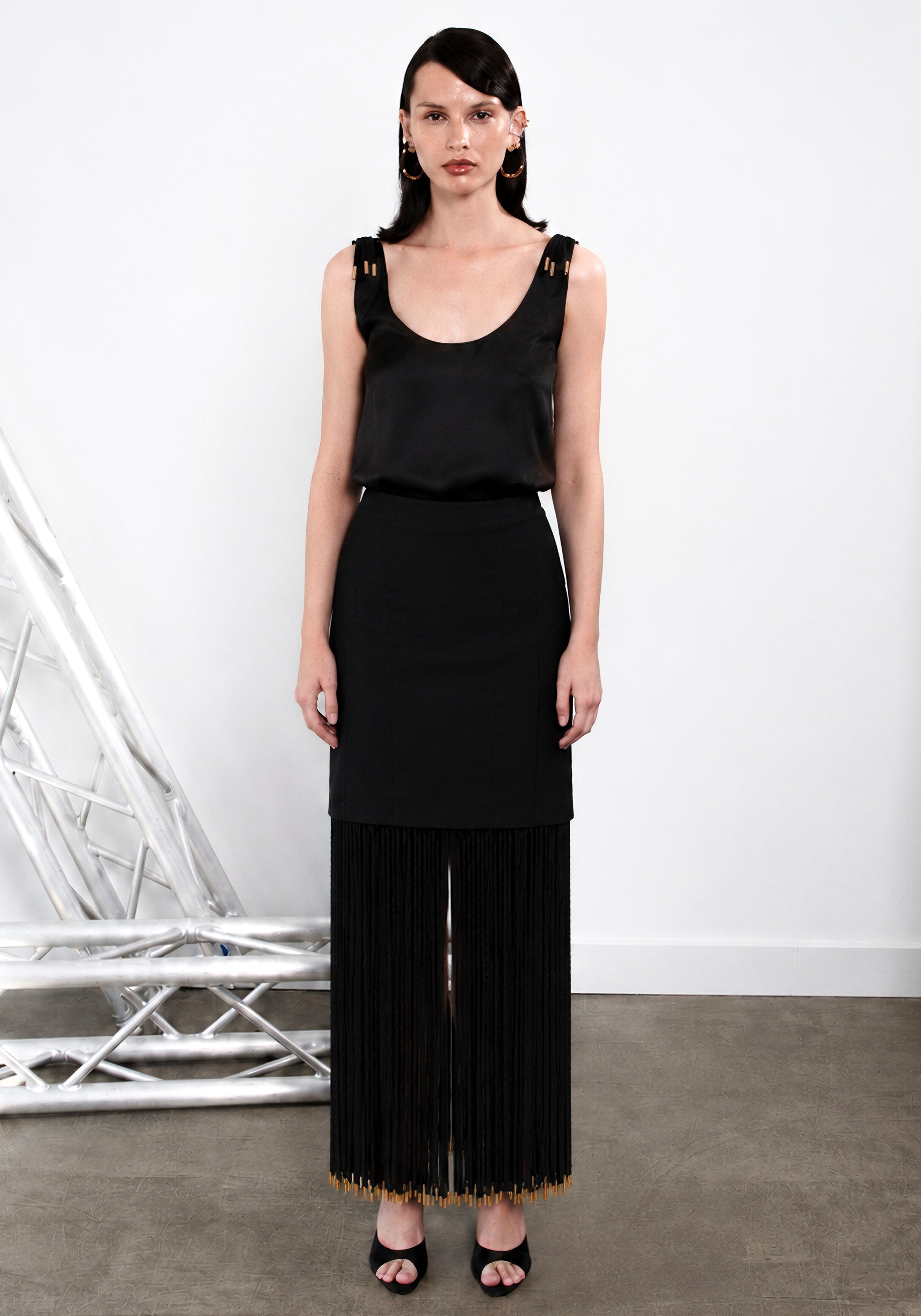 Black Rope Skirt