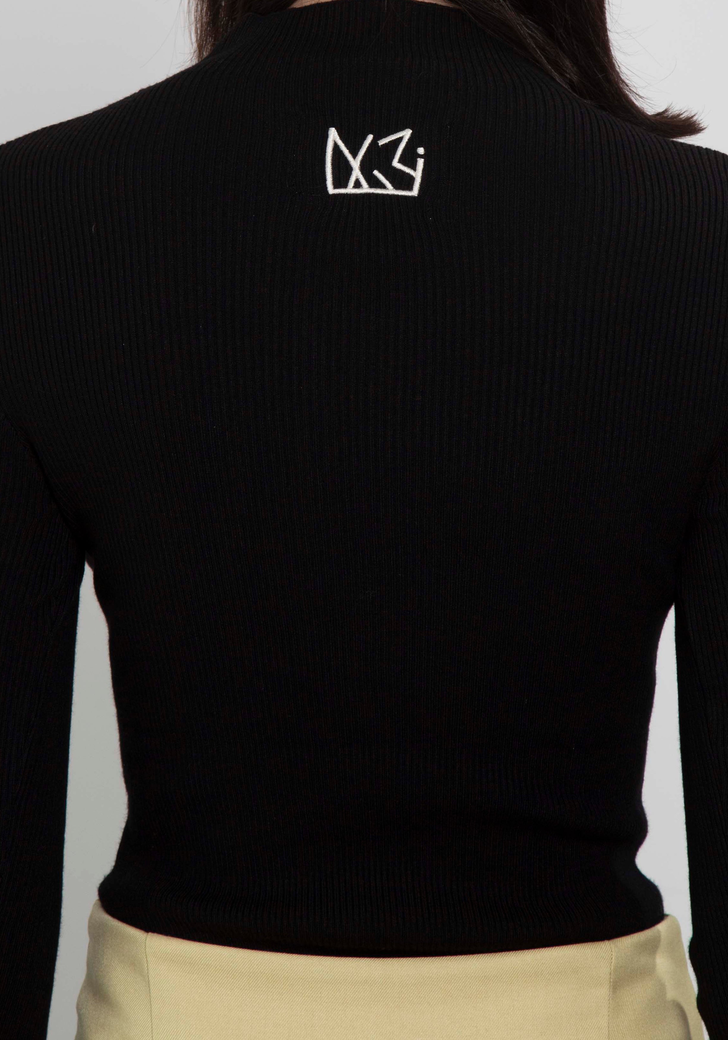 Black Knit Bodysuit