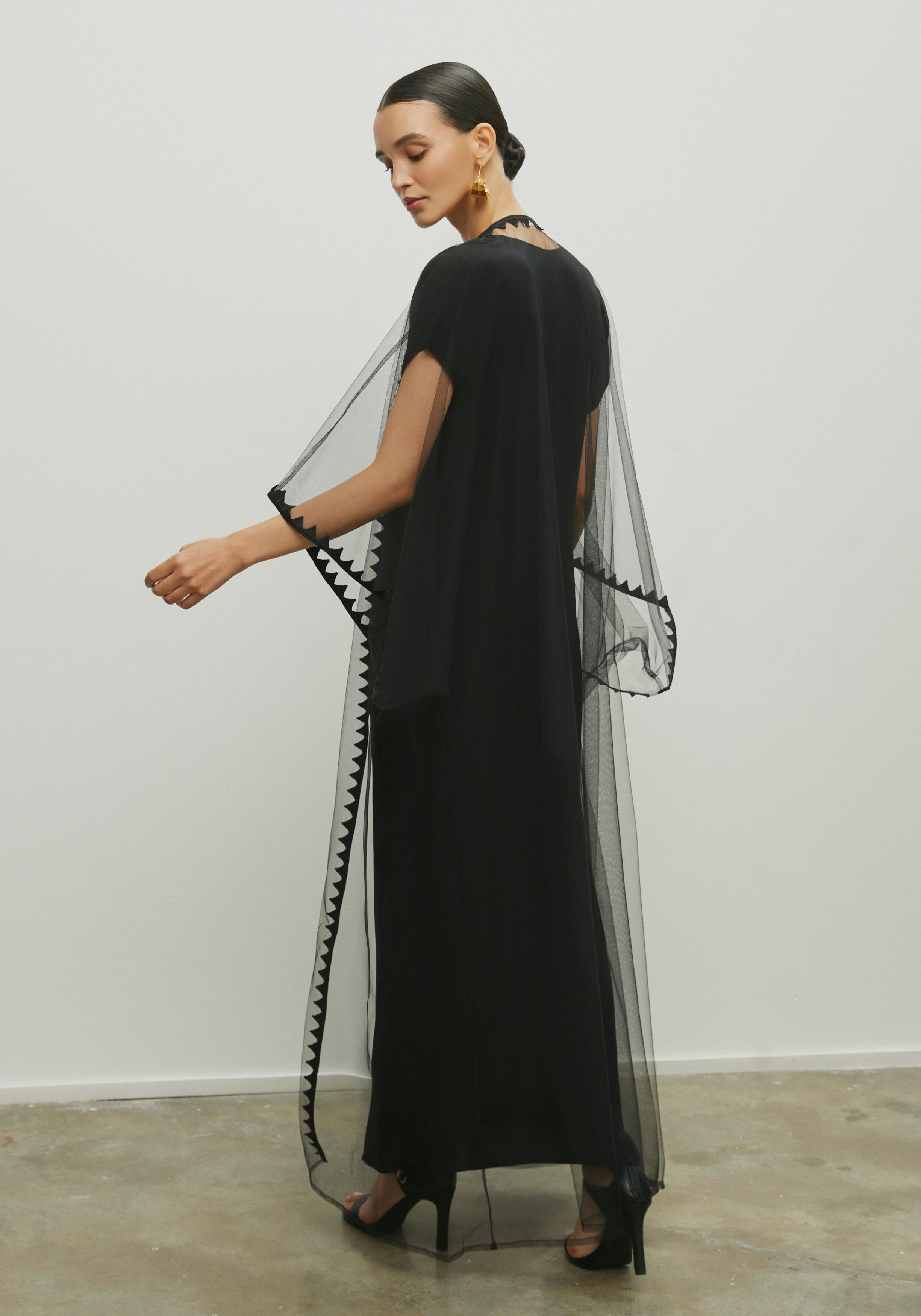 TULLE BLACK ABAYA/SHAYLA