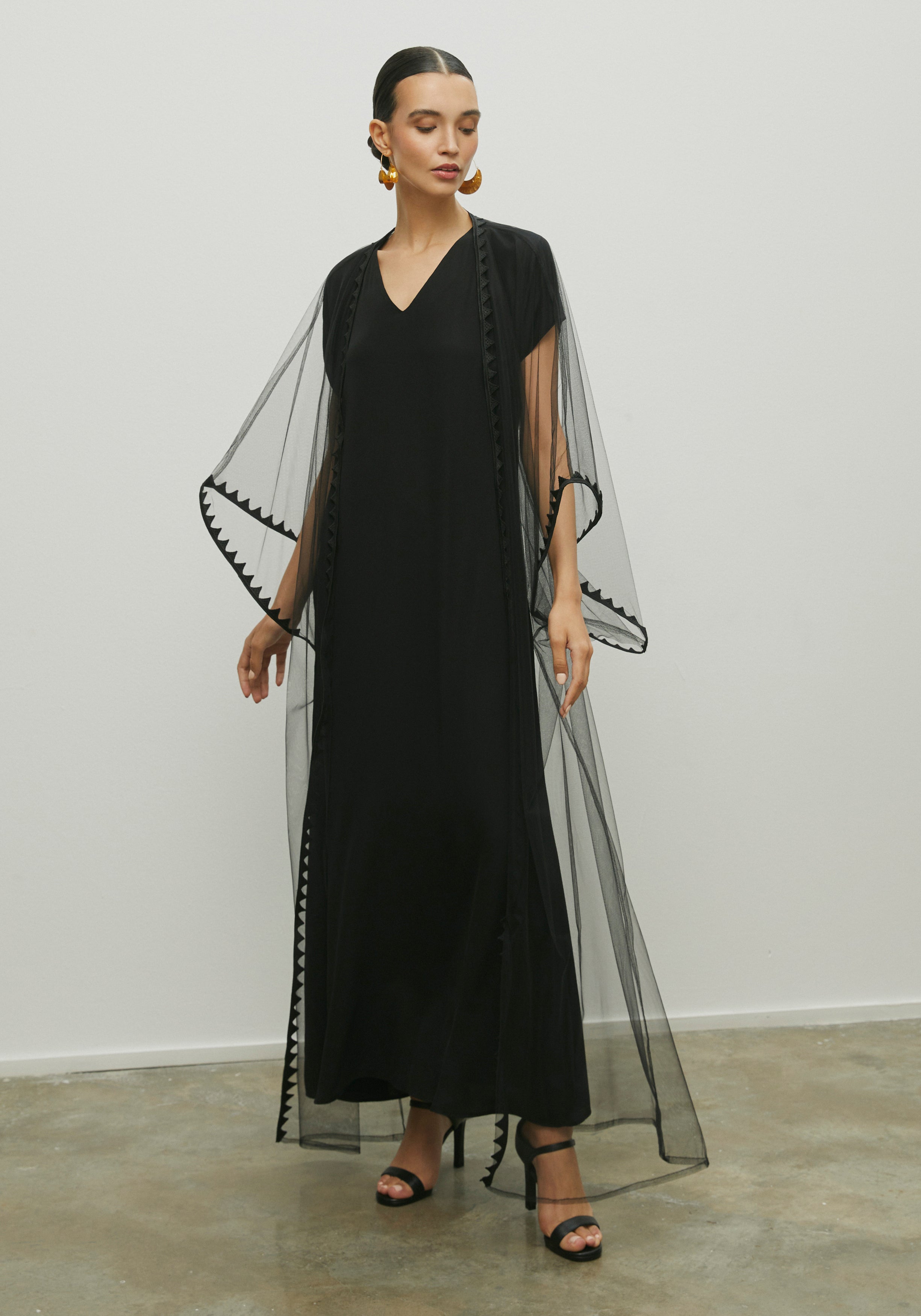 TULLE BLACK ABAYA/SHAYLA
