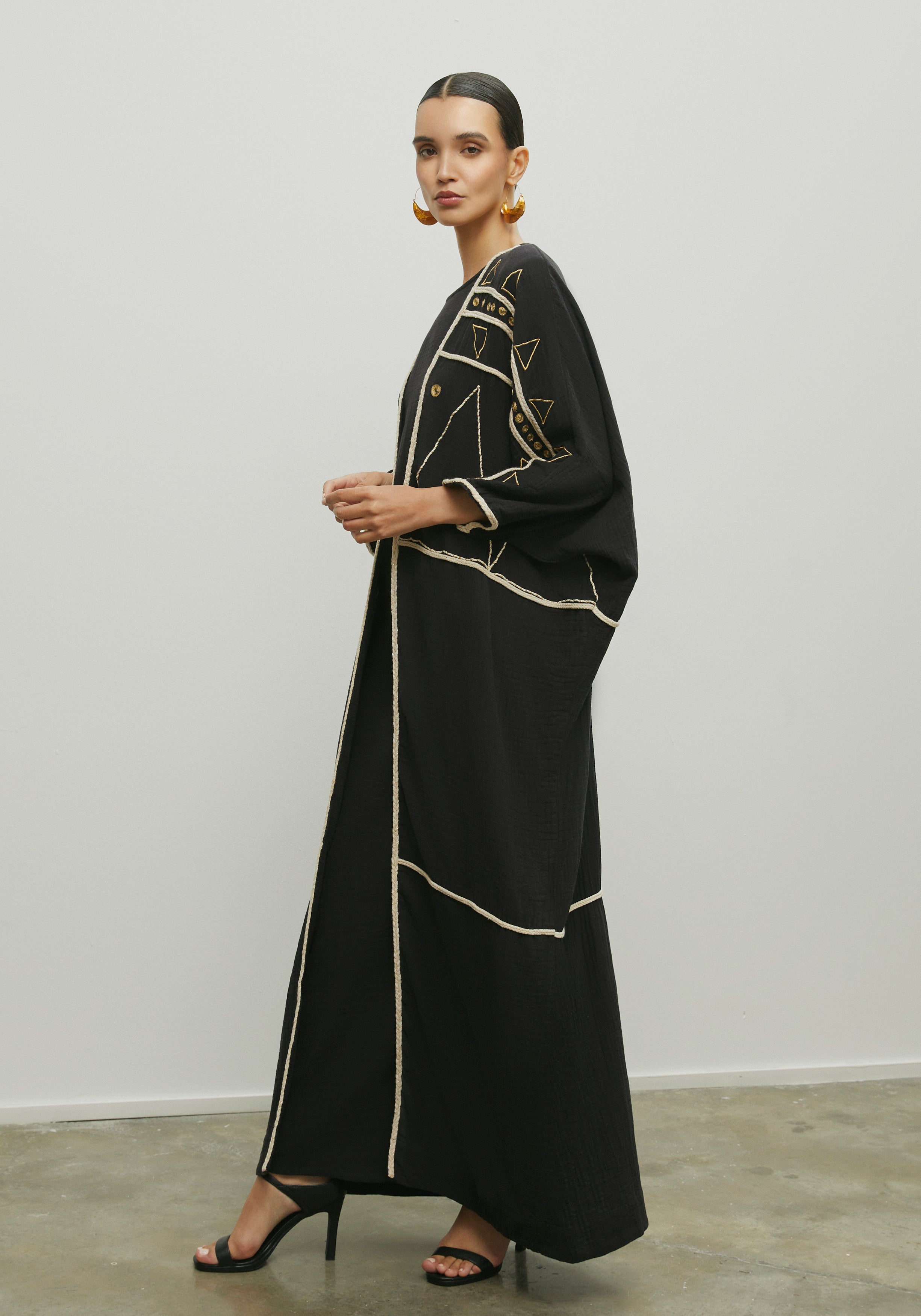 FOUNDING DAY BLACK ABAYA/SHAYLA